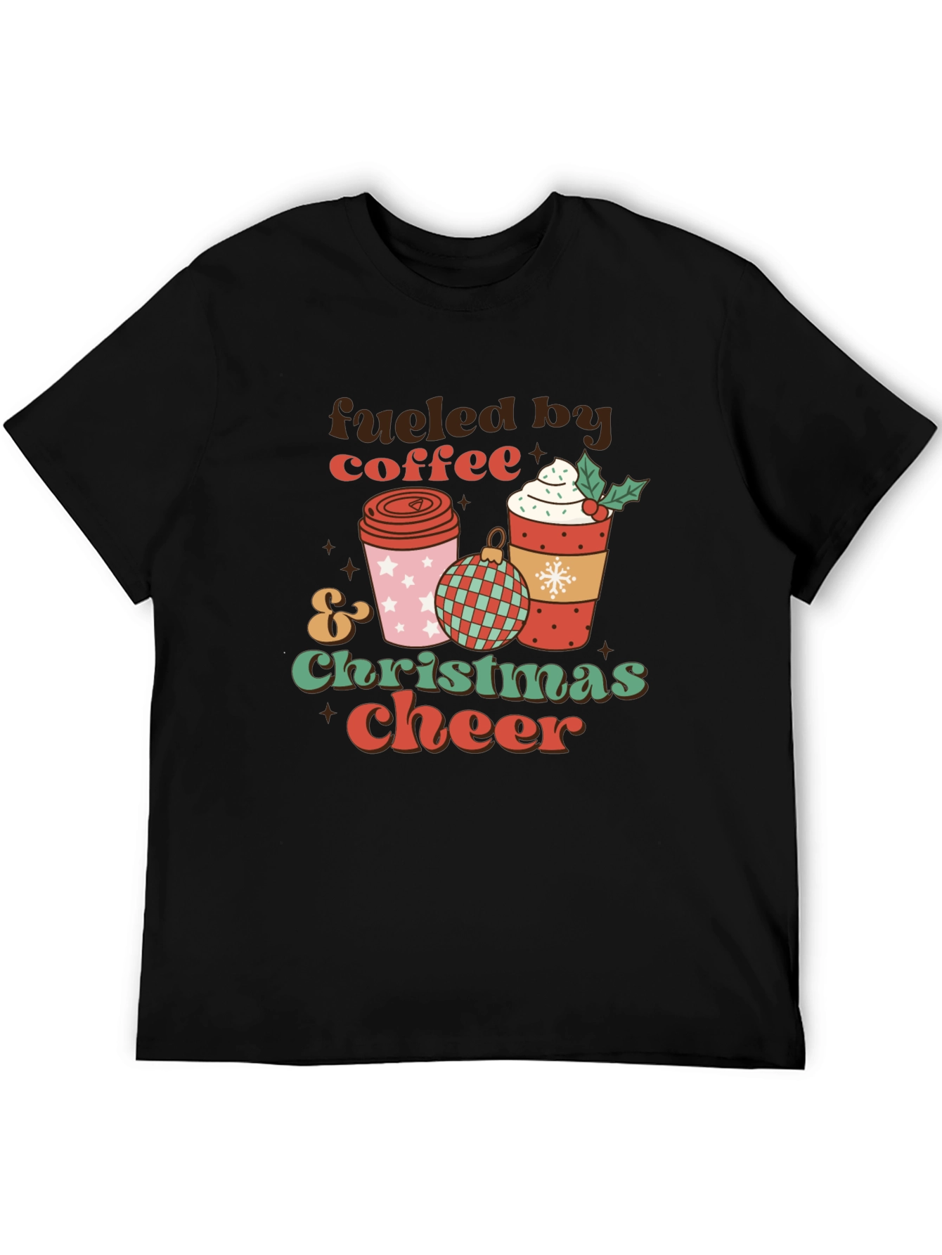 Fueled by Coffee Christmas Cheer Tee