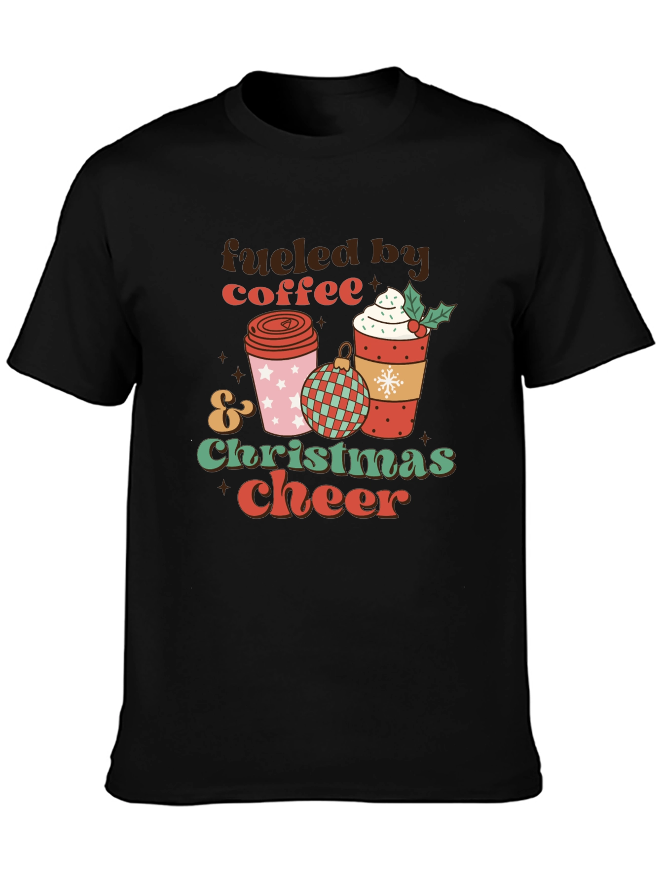 Fueled by Coffee Christmas Cheer Tee