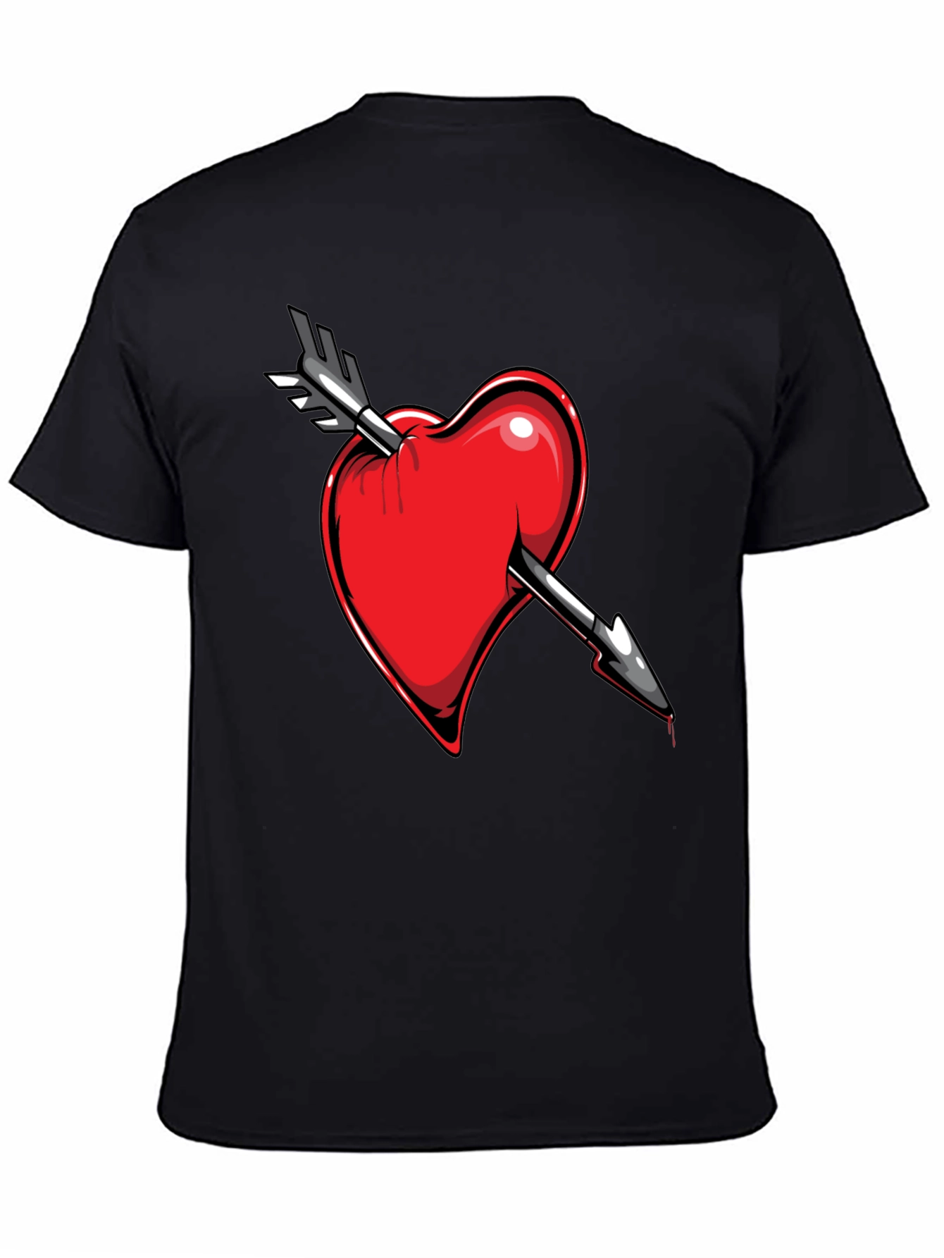 Heart Arrow Tee - Stylish Graphic T-Shirt