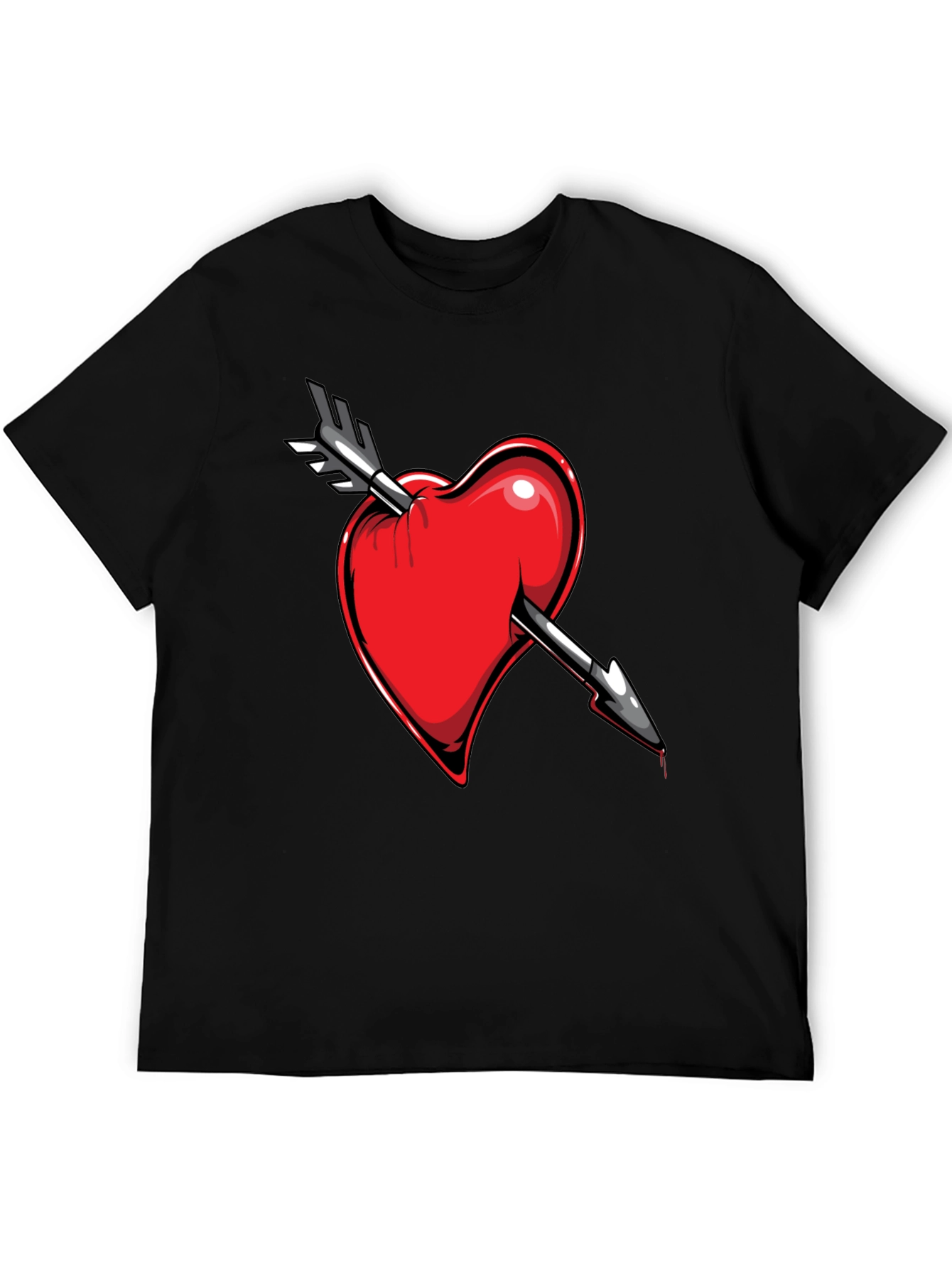 Heart Arrow Tee - Stylish Graphic T-Shirt