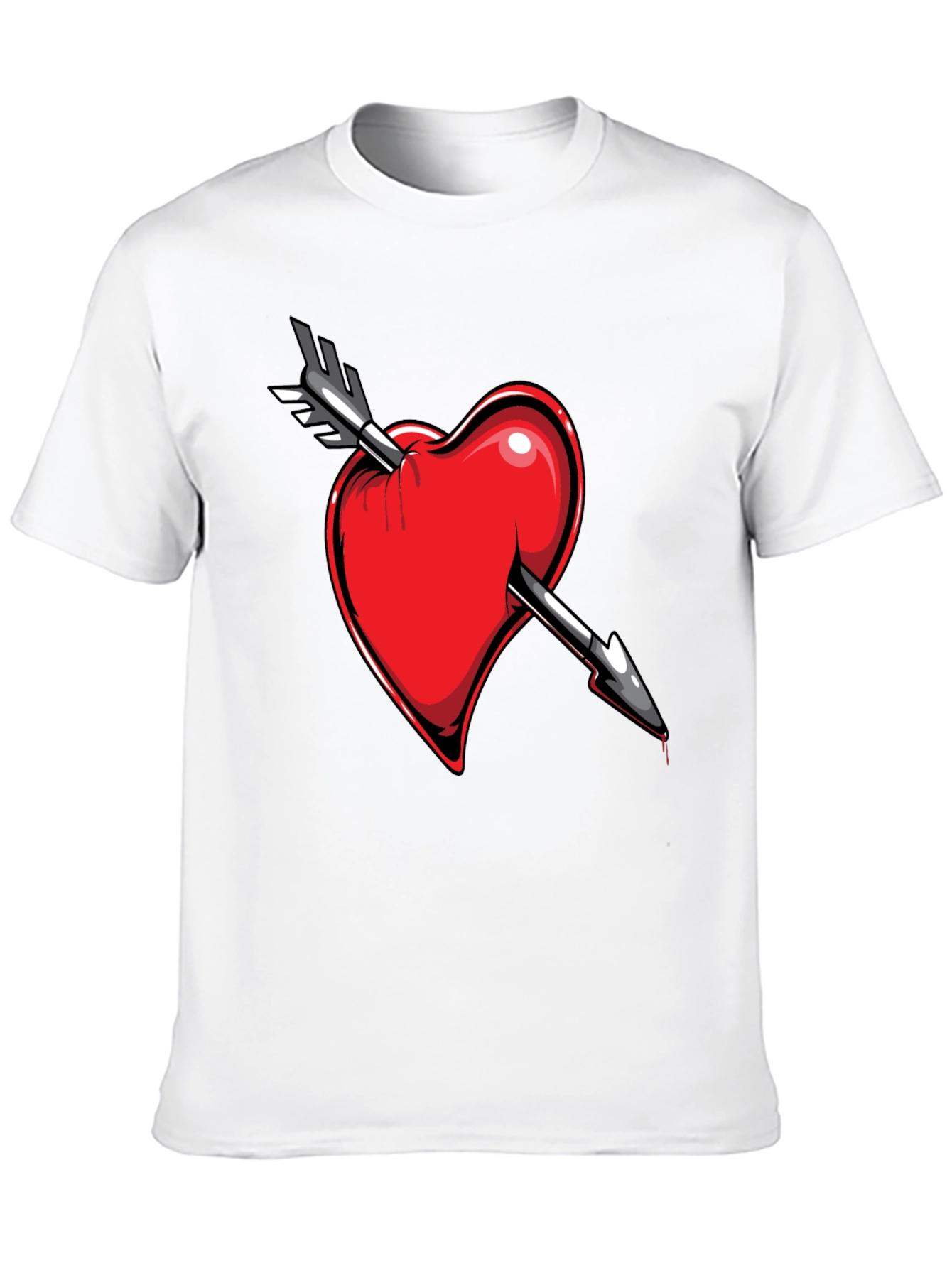 Heart Arrow Tee - Stylish Graphic T-Shirt