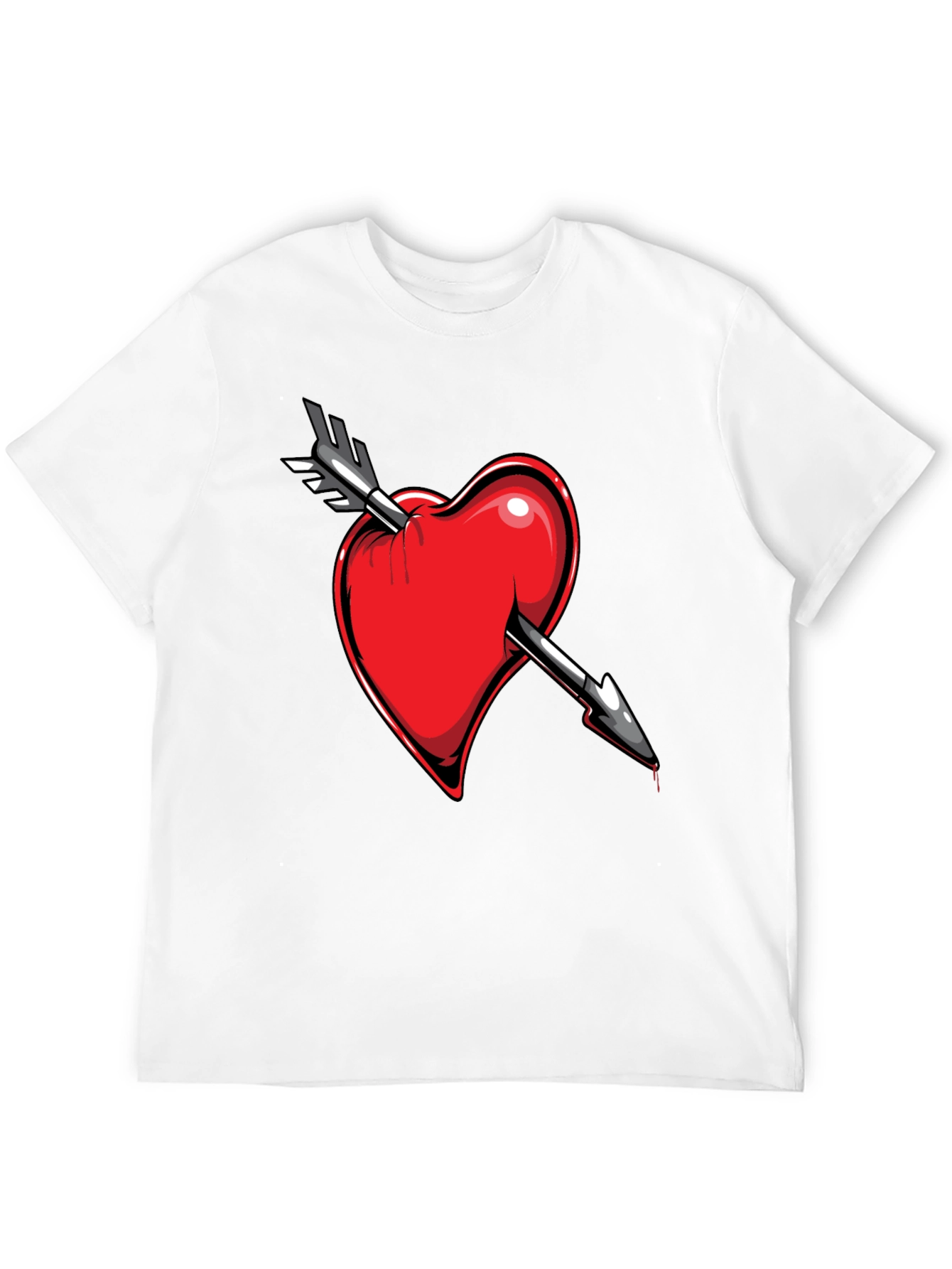 Heart Arrow Tee - Stylish Graphic T-Shirt