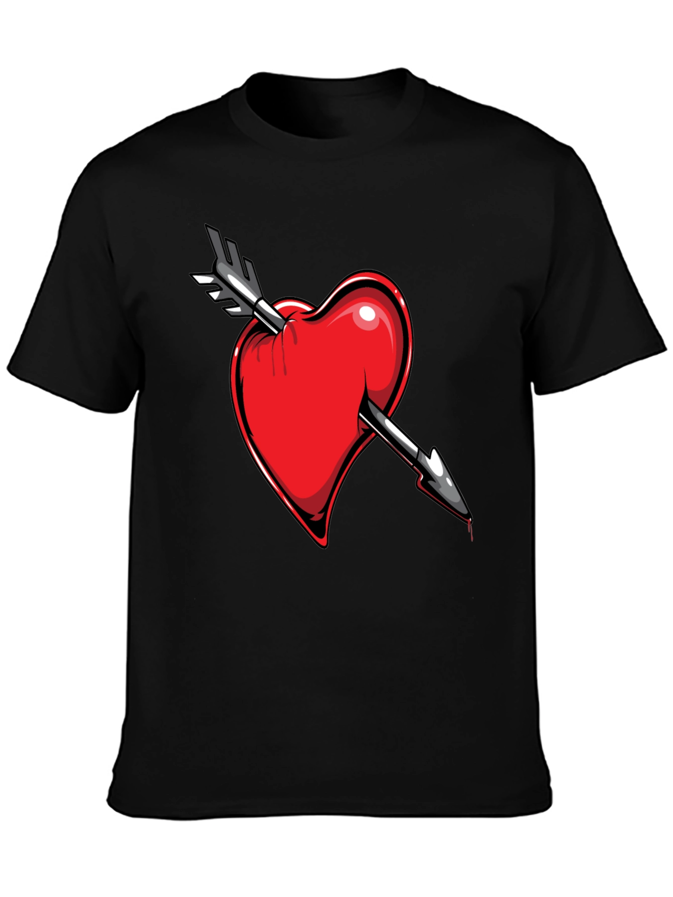 Heart Arrow Tee - Stylish Graphic T-Shirt