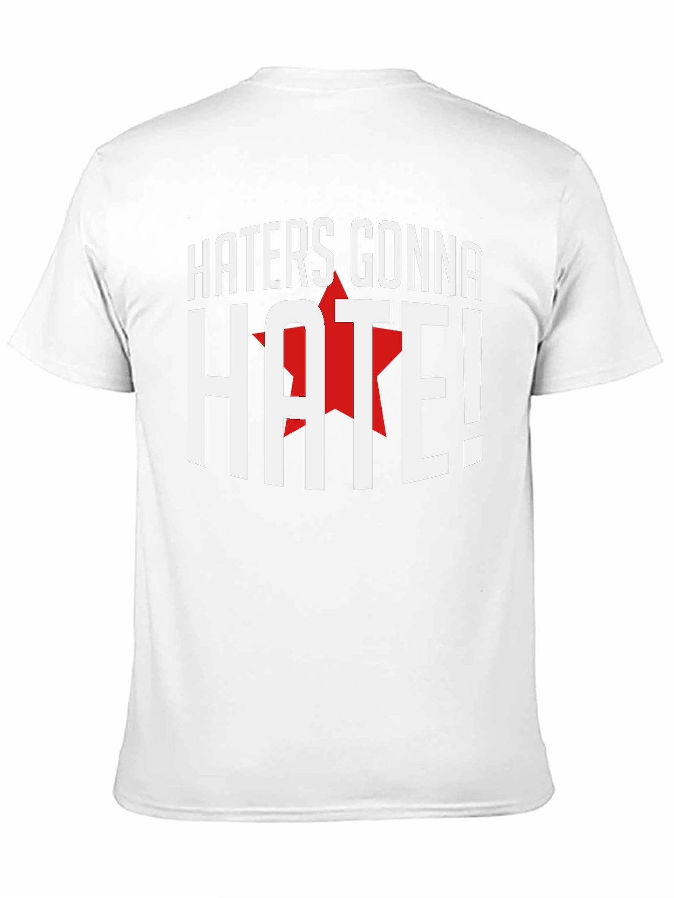 Haters Gonna Hate Graphic Tee - Black Cotton T-Shirt
