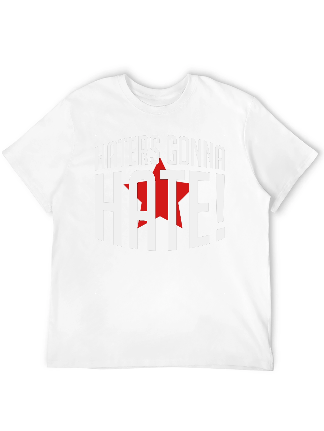 Haters Gonna Hate Graphic Tee - Black Cotton T-Shirt
