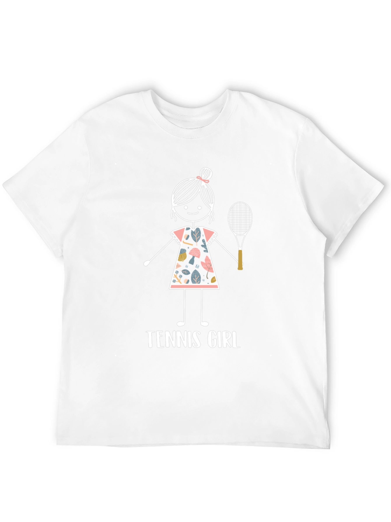 Tennis Girl Graphic T-Shirt - Fun Sporty Tee