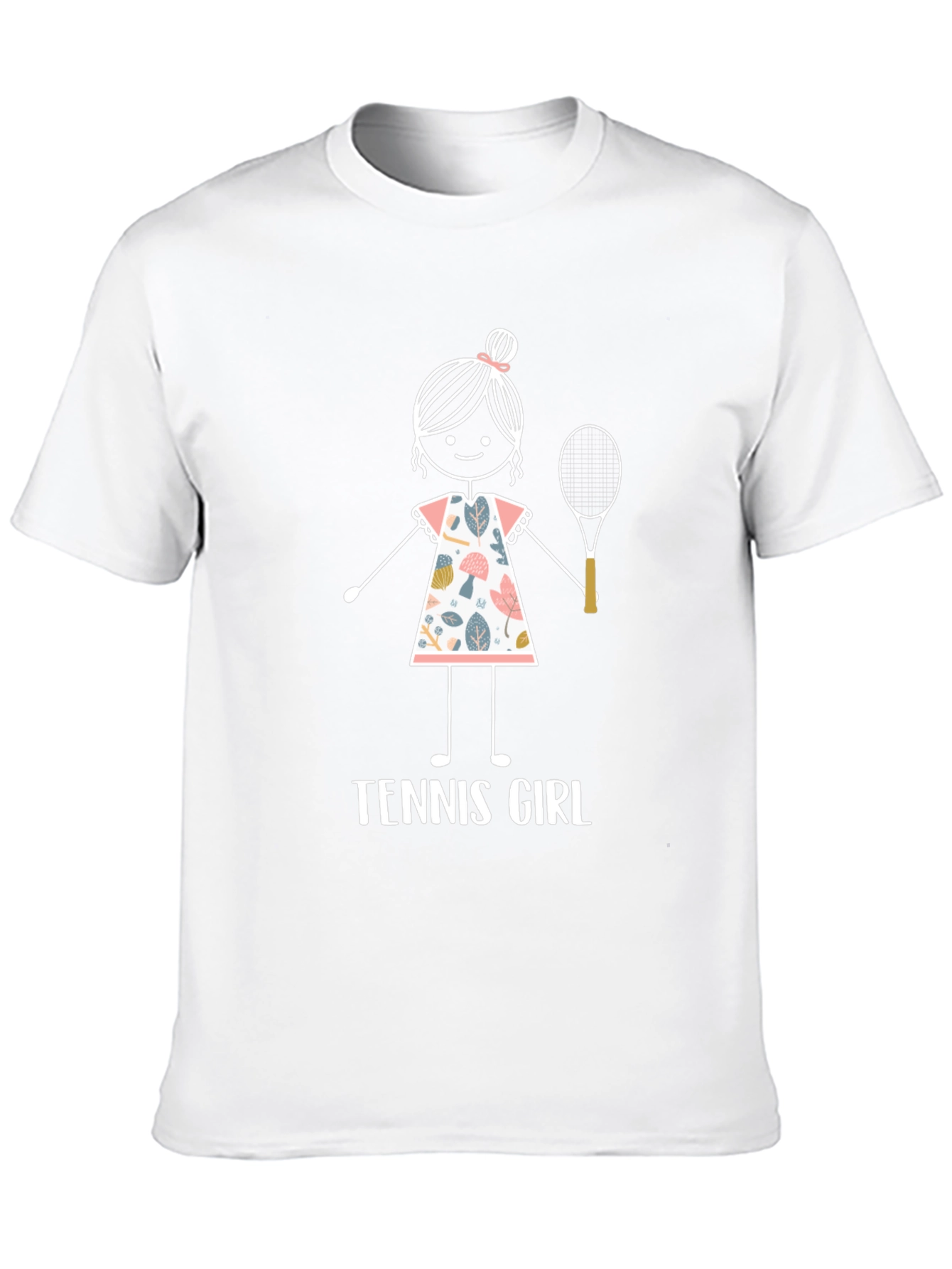 Tennis Girl Graphic T-Shirt - Fun Sporty Tee