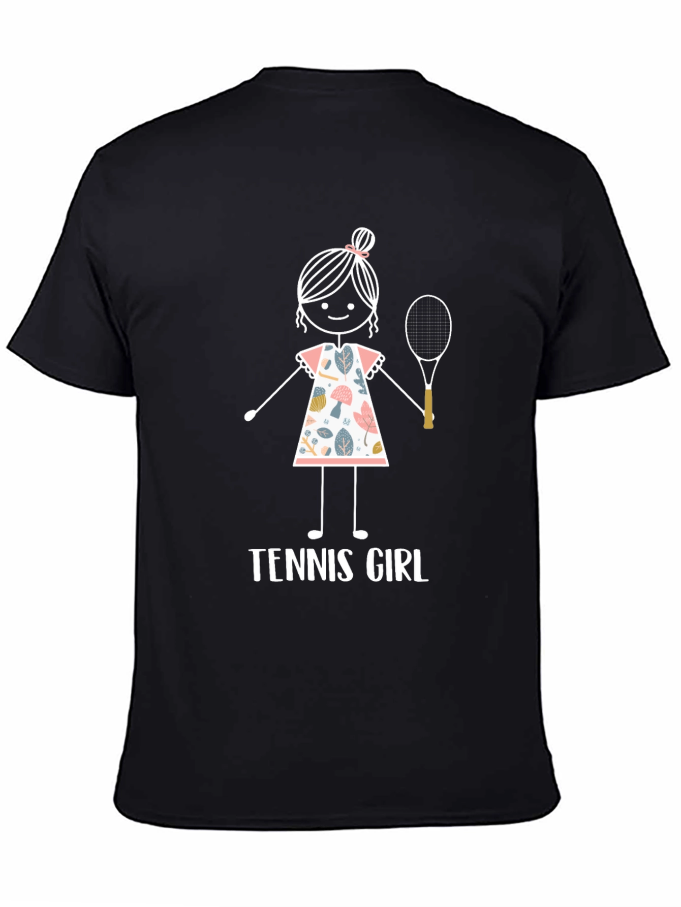 Tennis Girl Graphic T-Shirt - Fun Sporty Tee