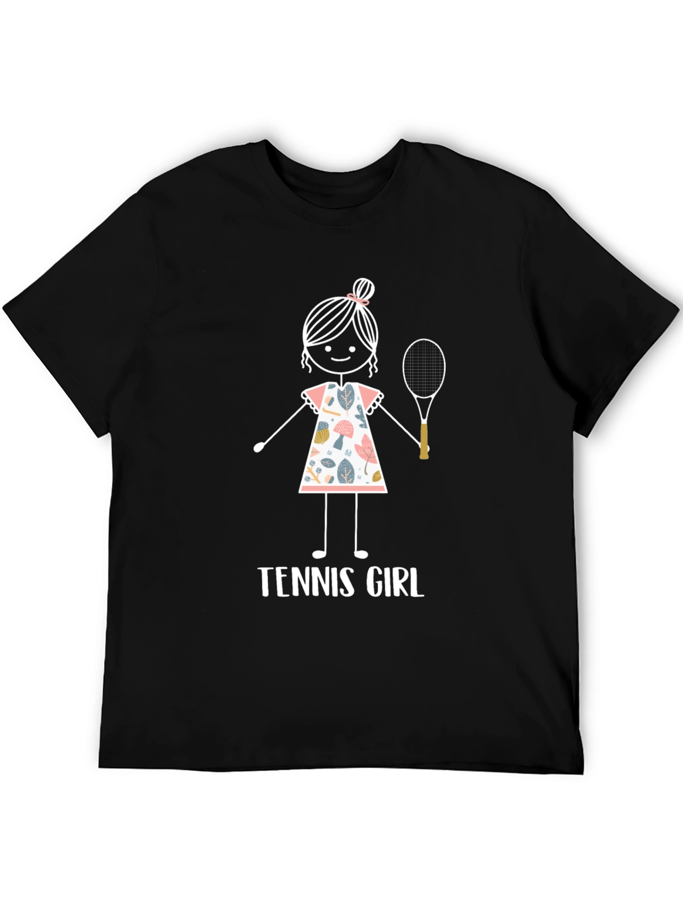Tennis Girl Graphic T-Shirt - Fun Sporty Tee