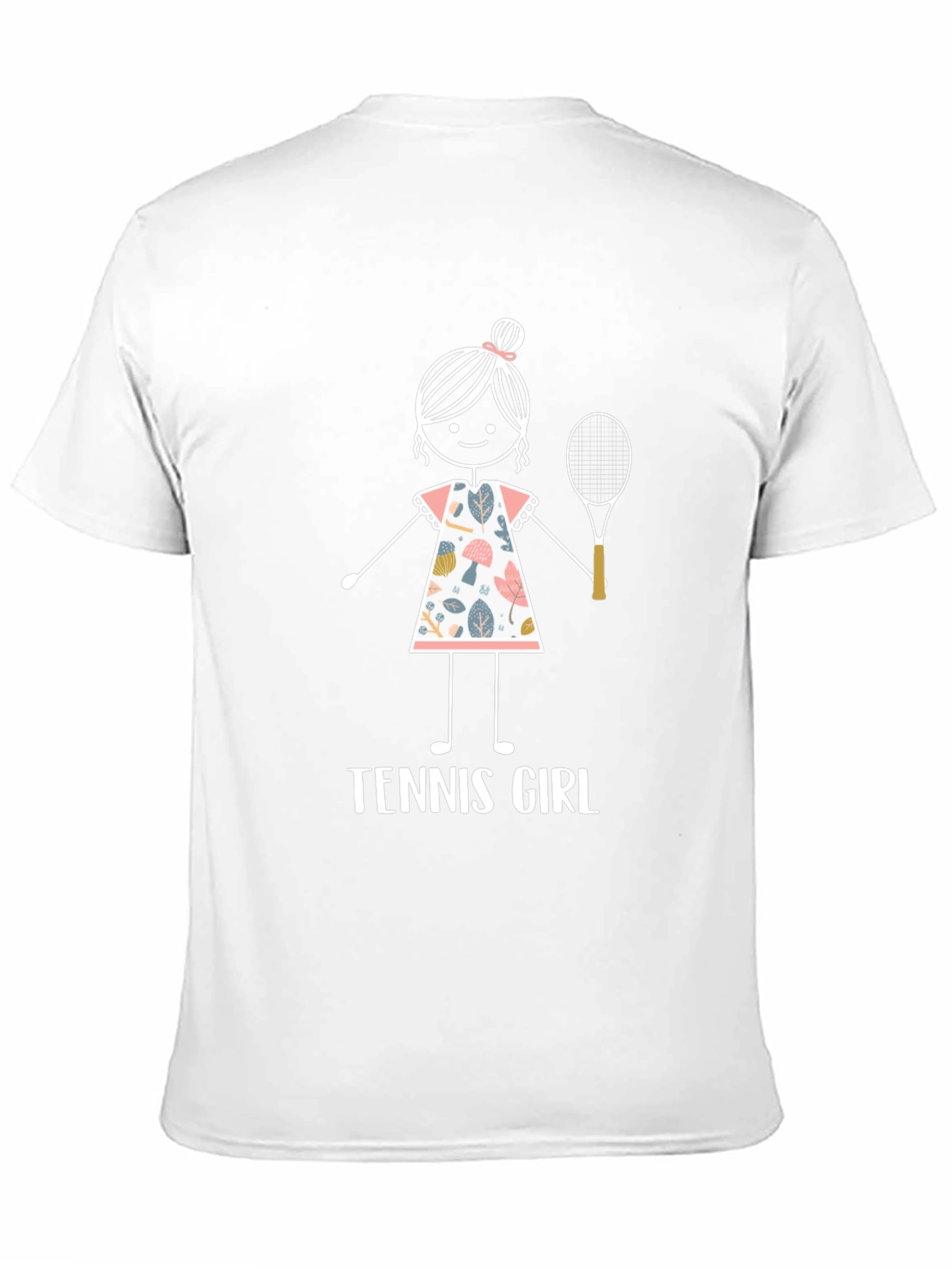 Tennis Girl Graphic T-Shirt - Fun Sporty Tee
