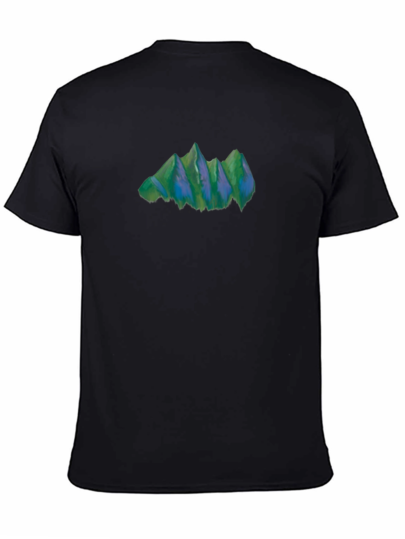 Mountain Graphic Tee - Nature Inspired Black T-Shirt