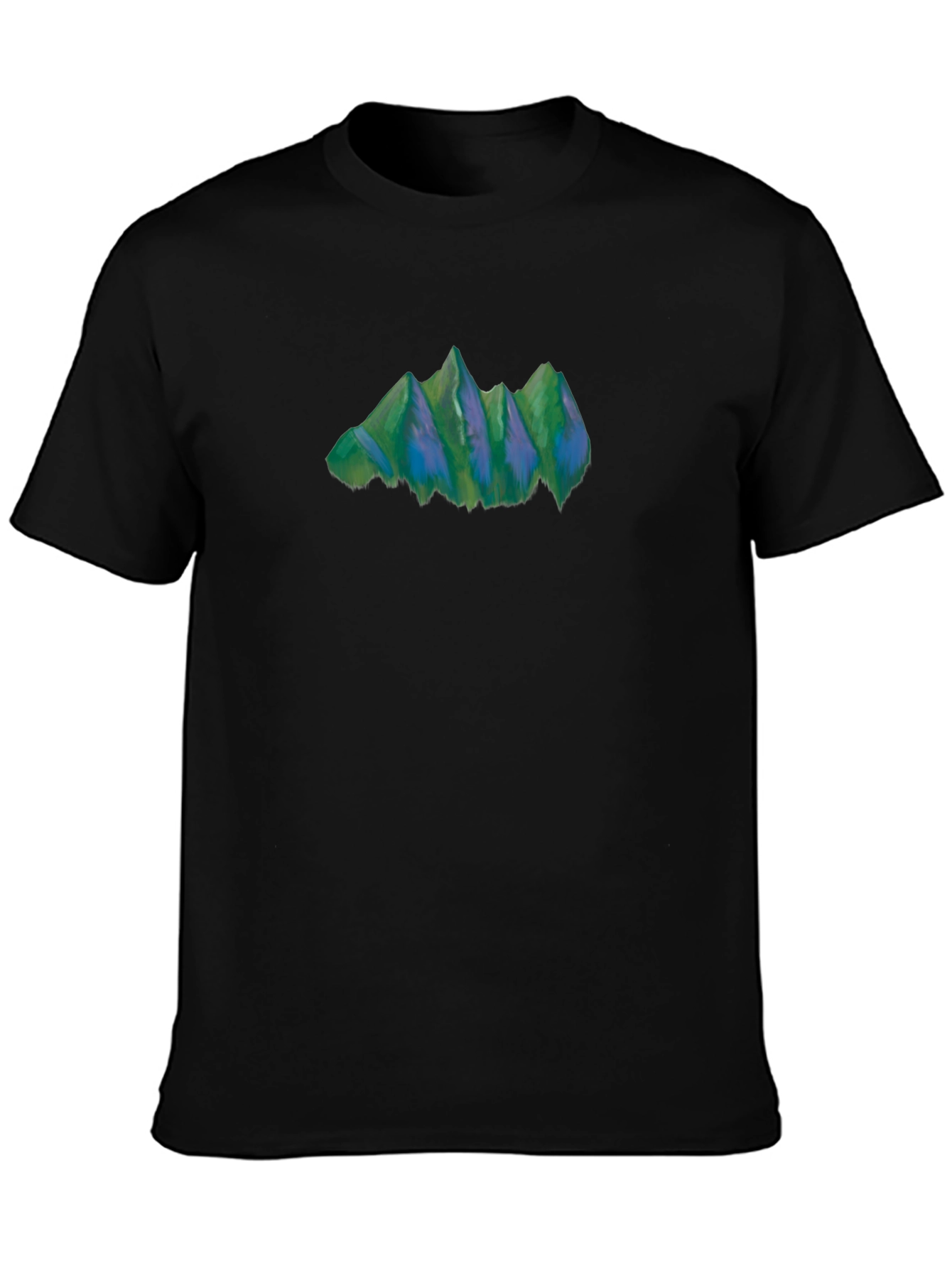 Mountain Graphic Tee - Nature Inspired Black T-Shirt