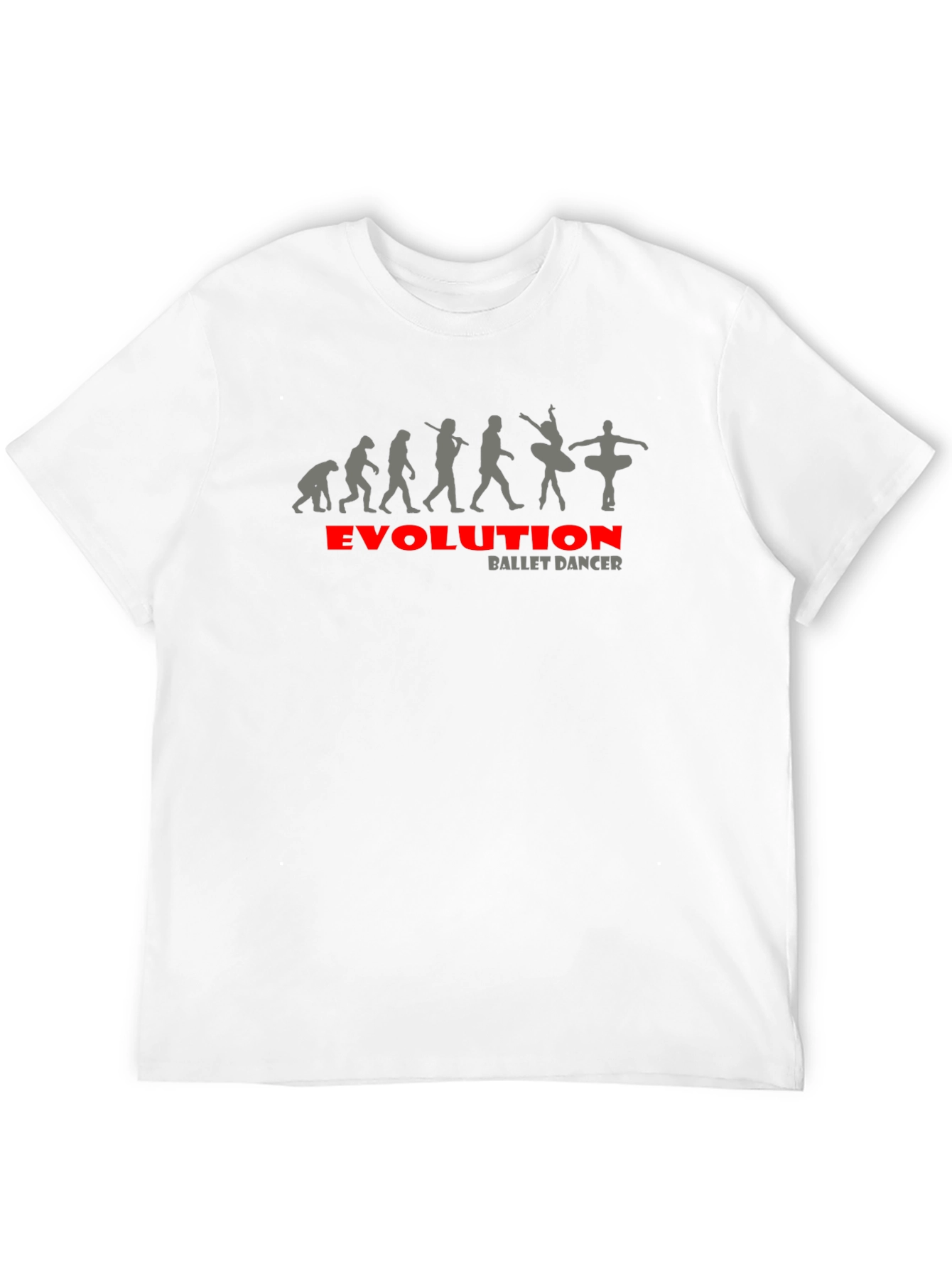 Evolution Ballet Dancer Black T-Shirt