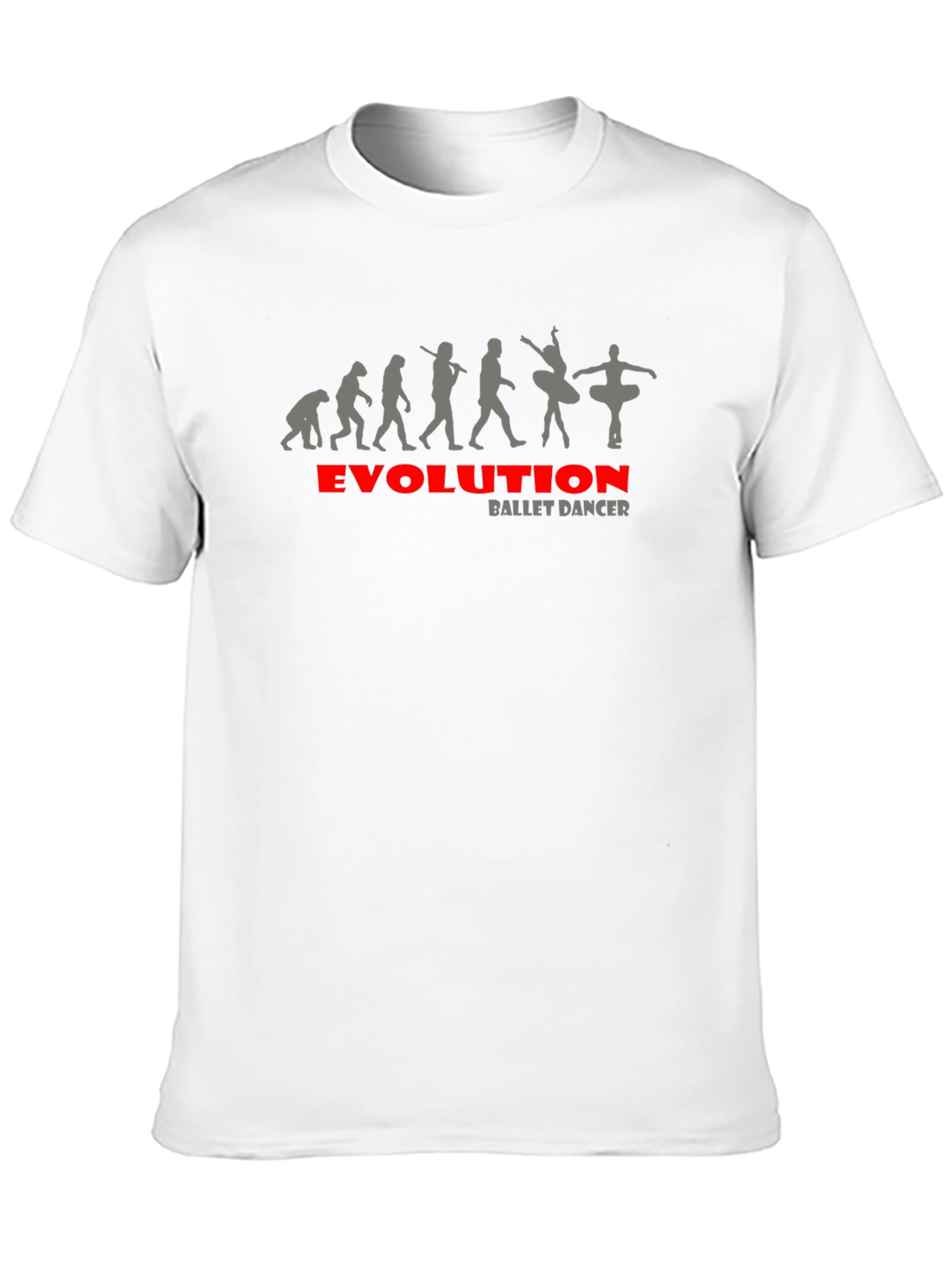 Evolution Ballet Dancer Black T-Shirt