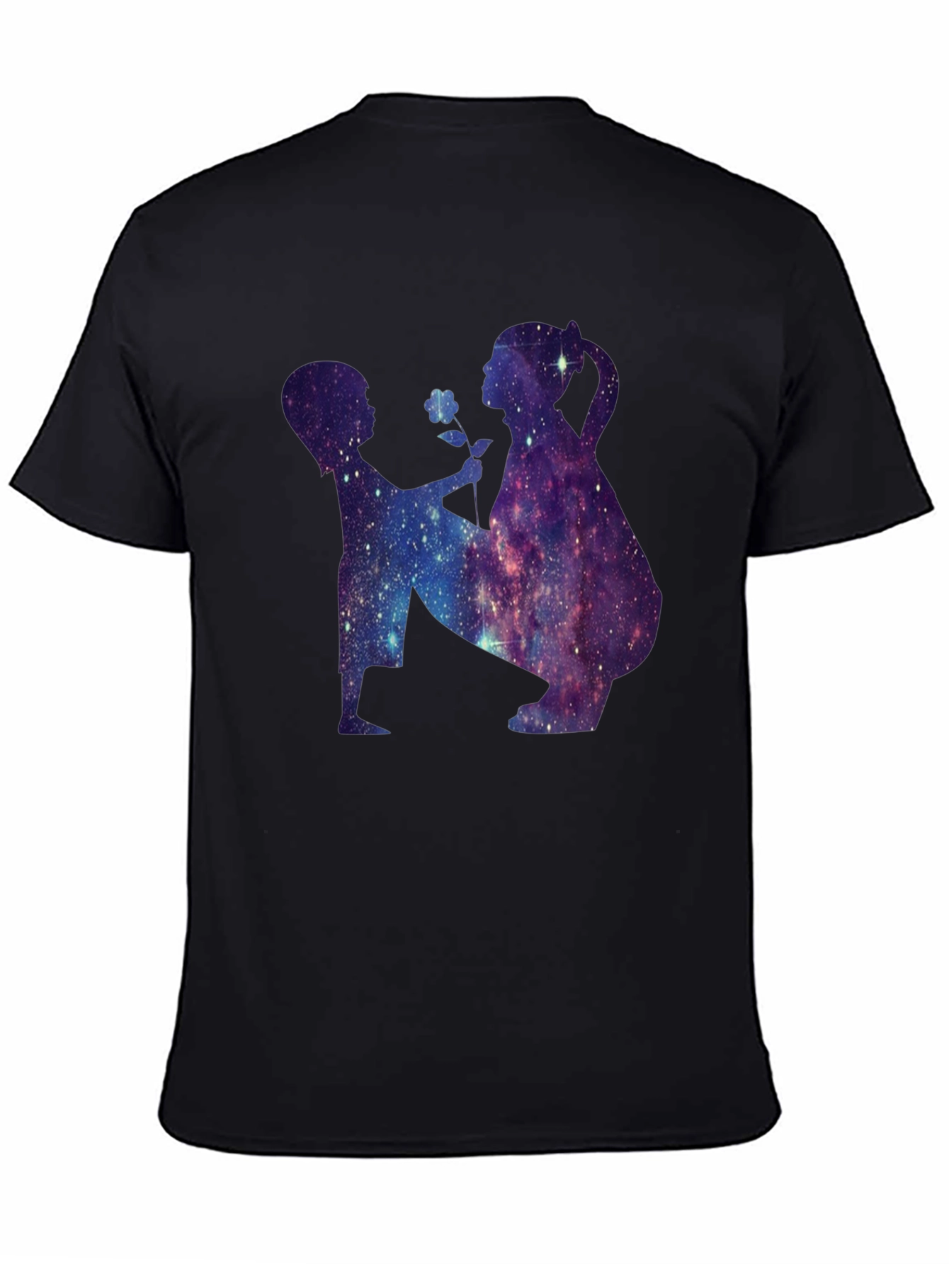 Cosmic Silhouette Black T-Shirt