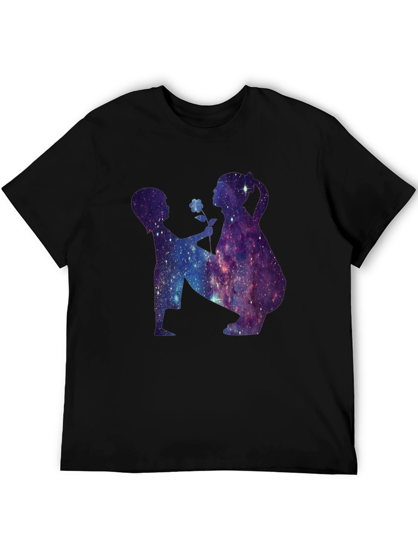 Cosmic Silhouette Black T-Shirt