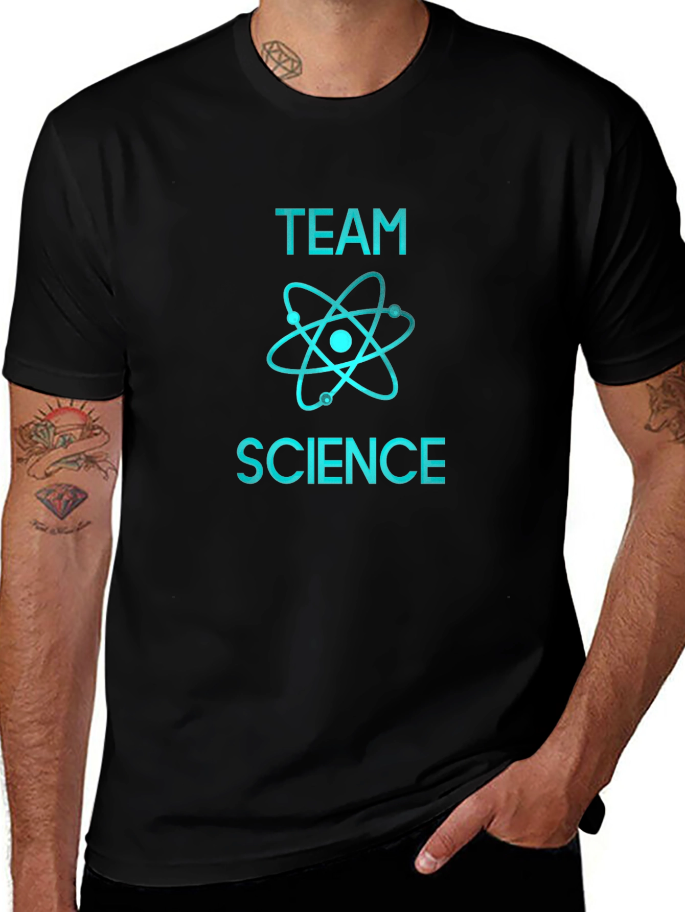 Team Science Graphic T-Shirt - Black