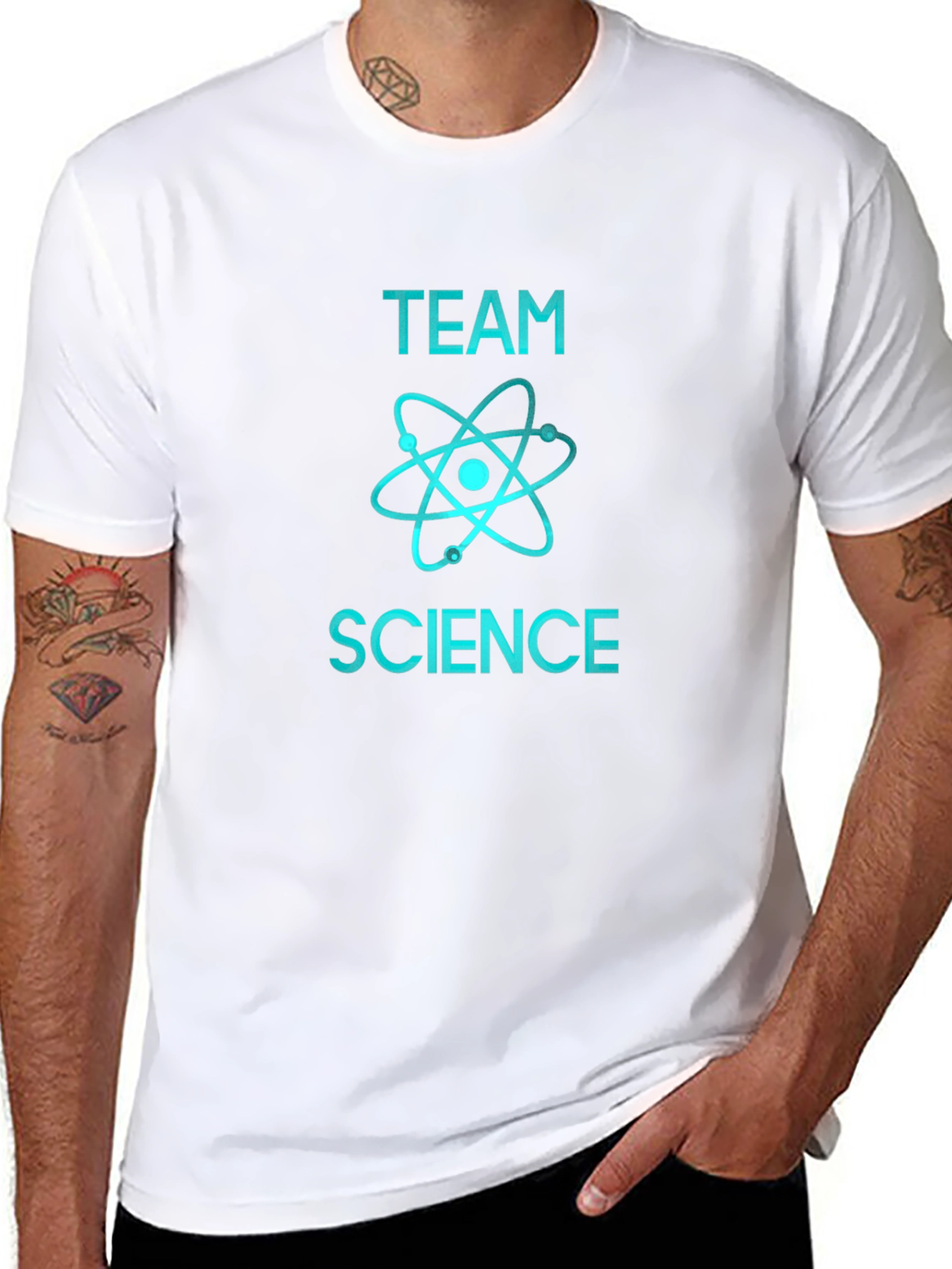 Team Science Graphic T-Shirt - Black