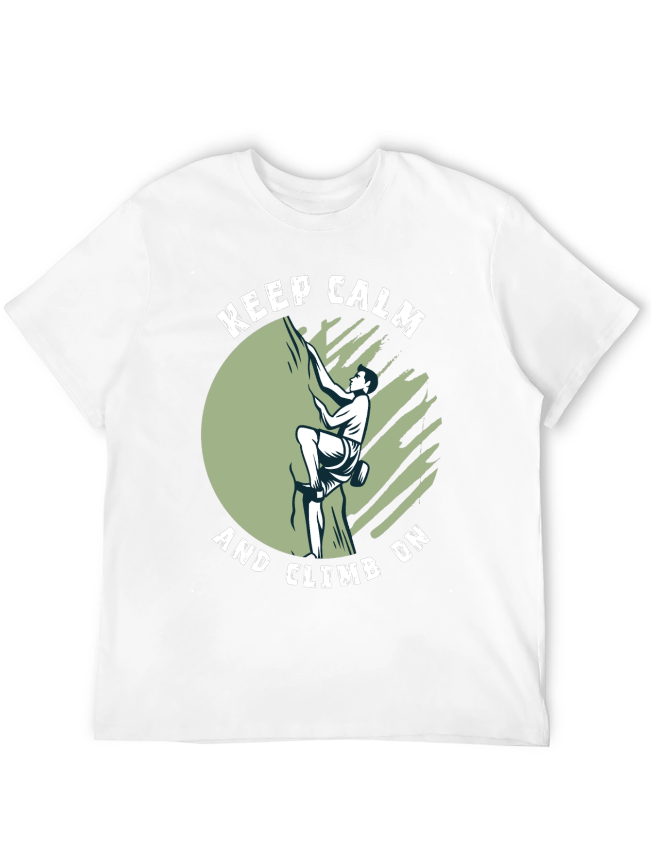 Keep Calm and Climb On Black T-Shirt