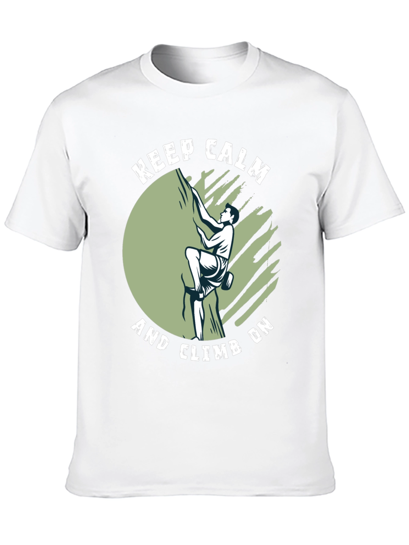 Keep Calm and Climb On Black T-Shirt