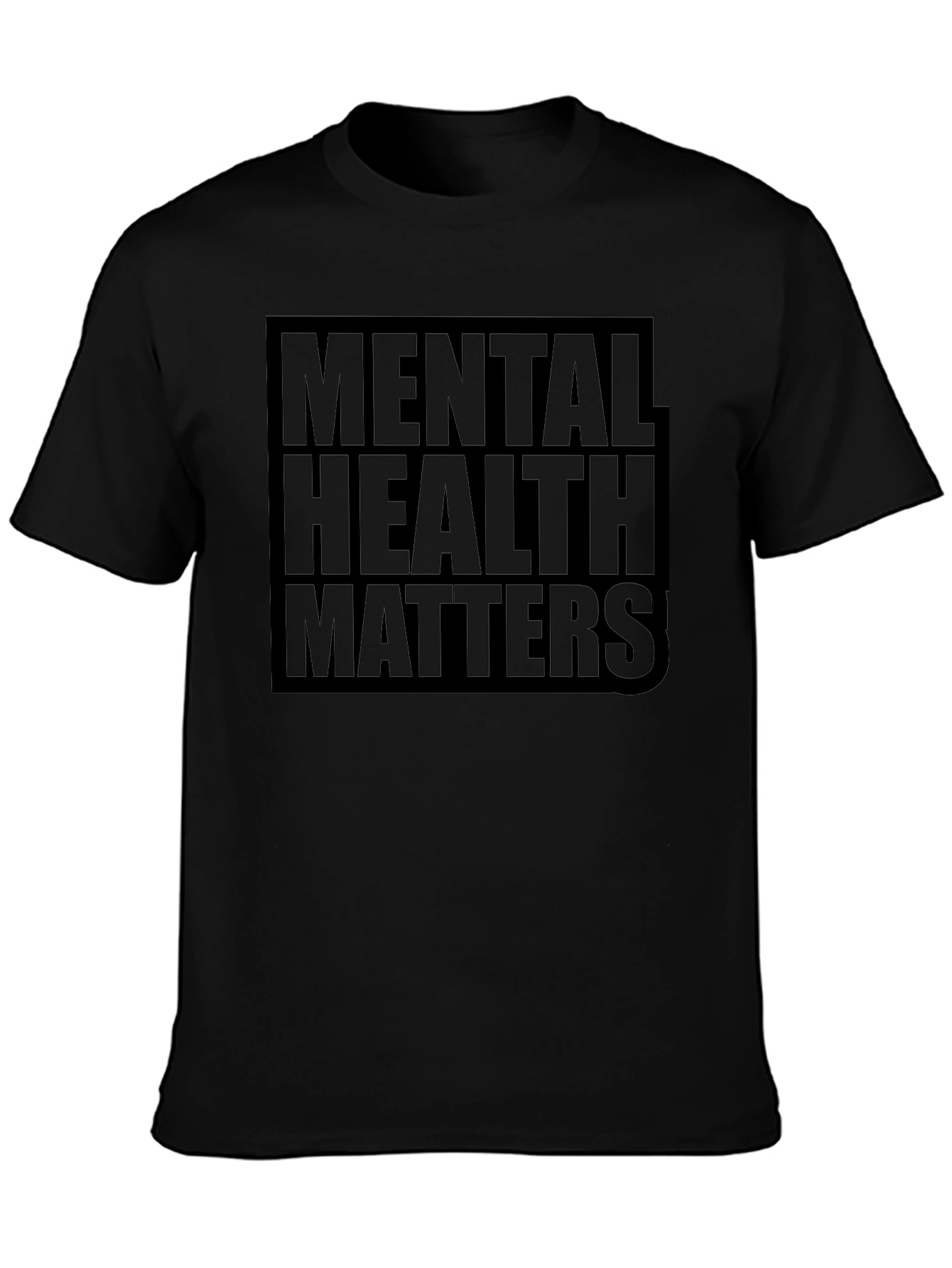 Mental Health Matters Black Graphic Tee