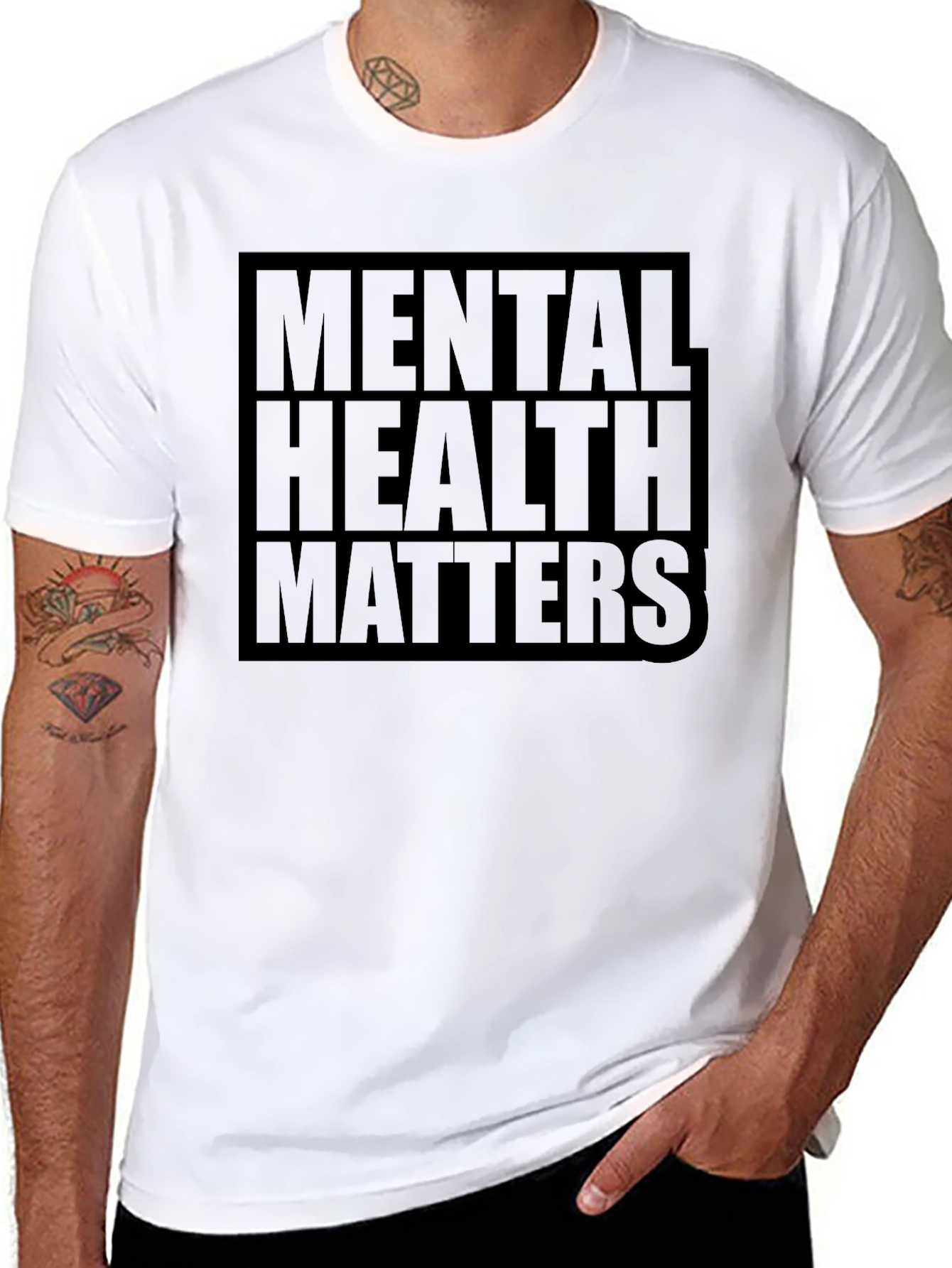 Mental Health Matters Black Graphic Tee