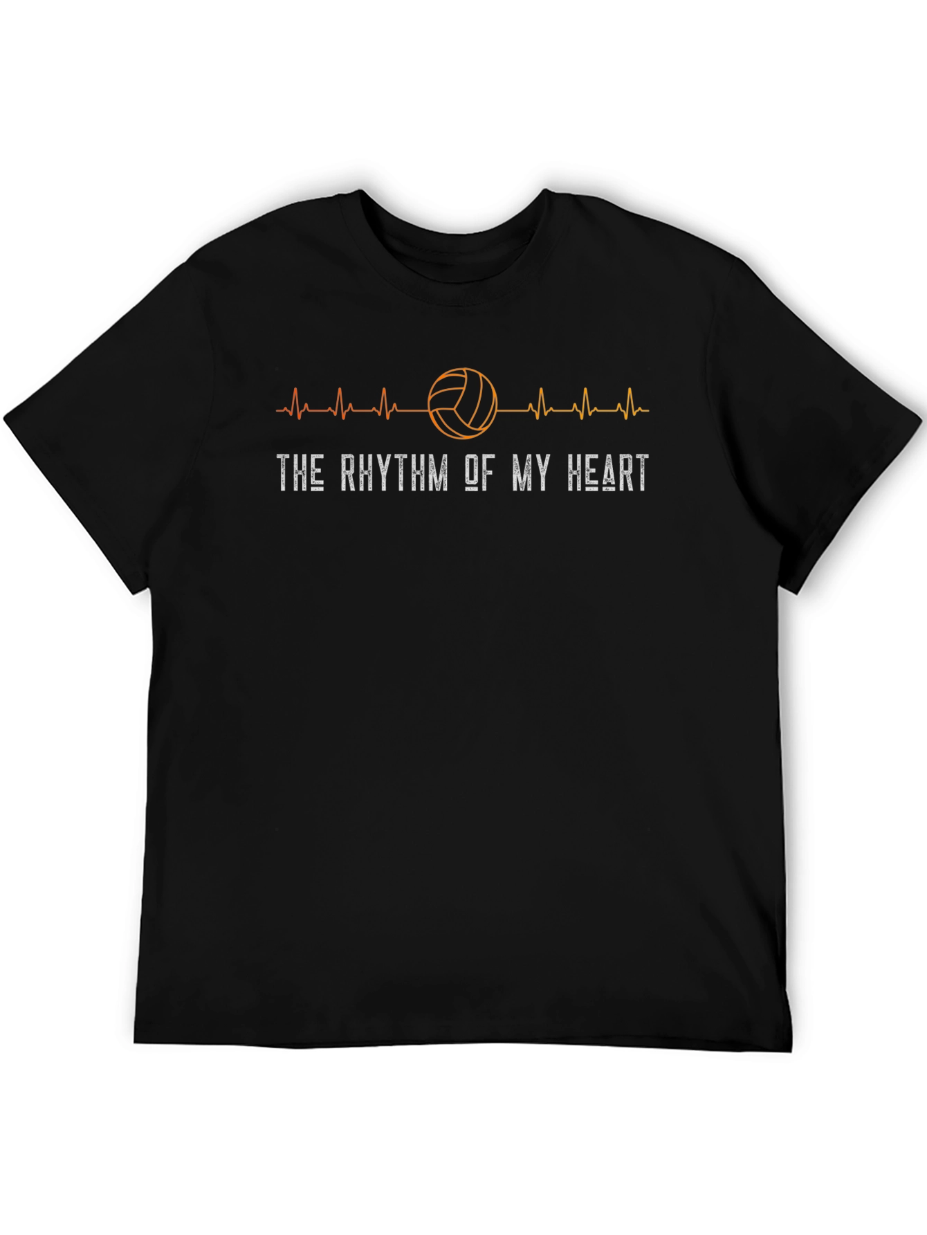 Volleyball Heartbeat Graphic T-Shirt