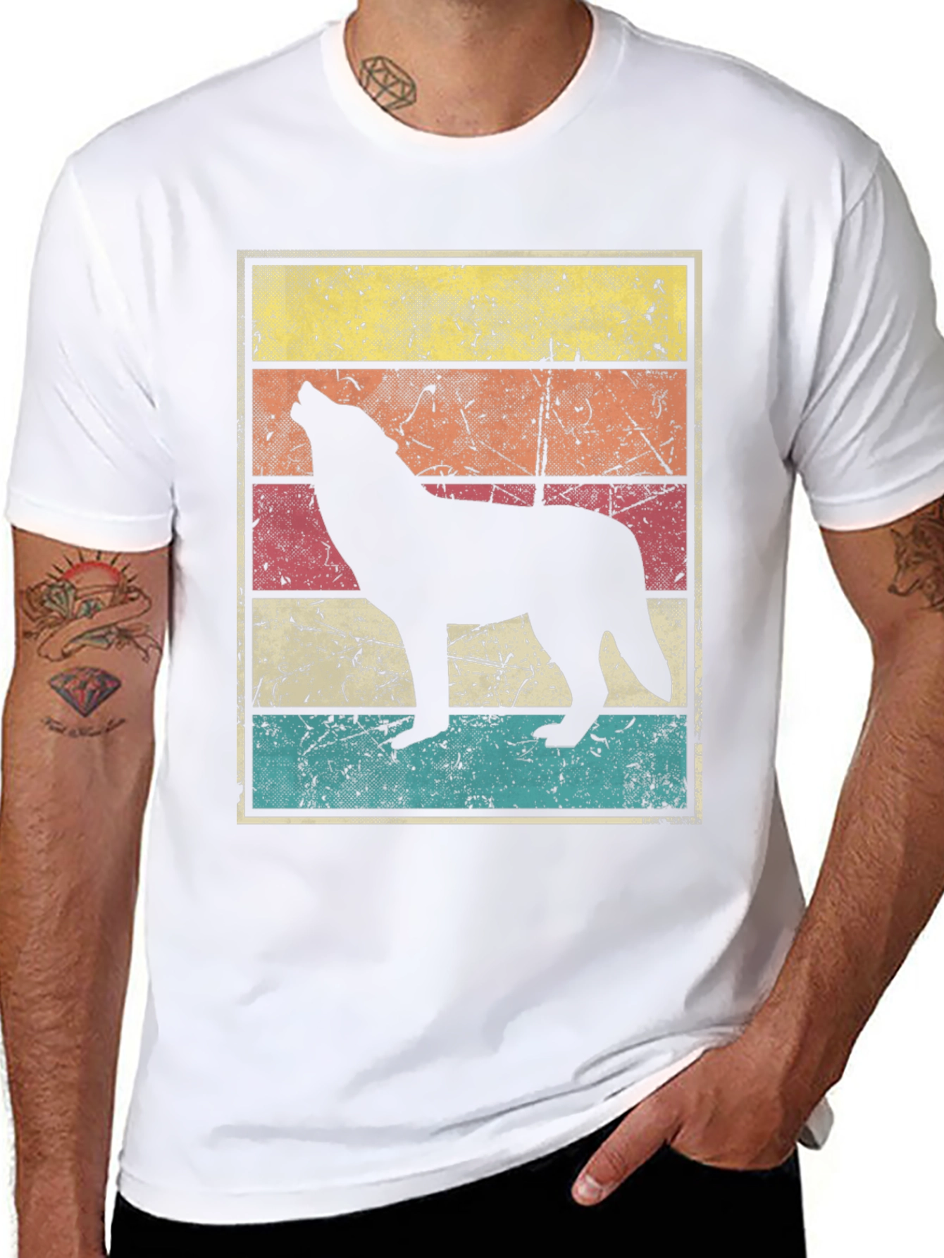 Retro Wolf Graphic Tee