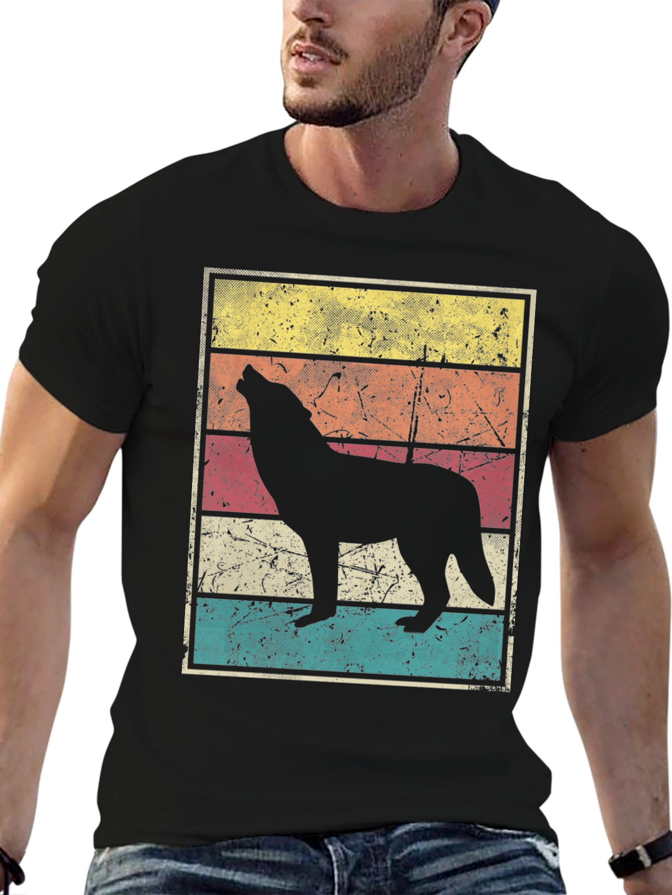 Retro Wolf Graphic Tee