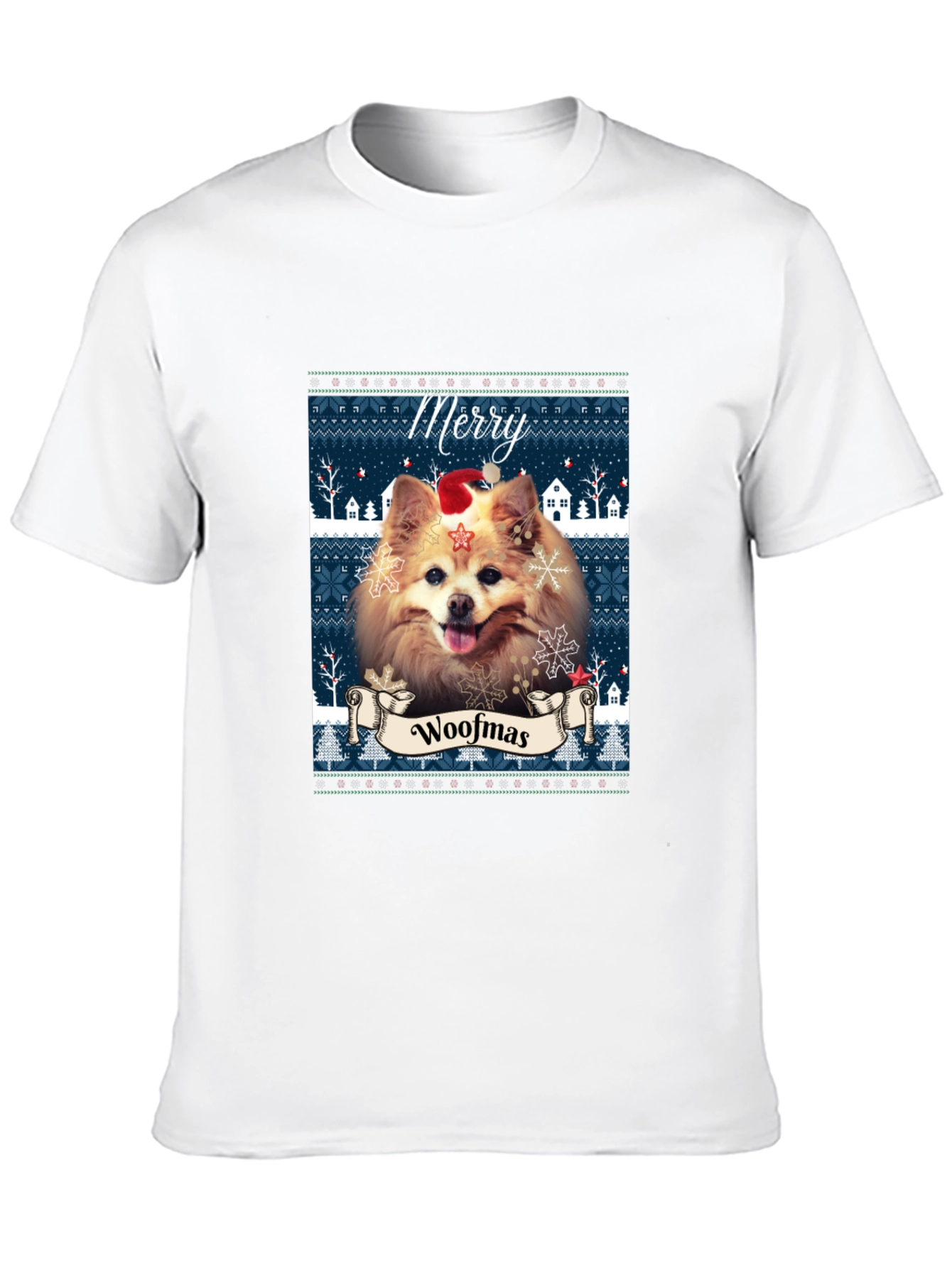 Merry Woofmas Dog T-Shirt
