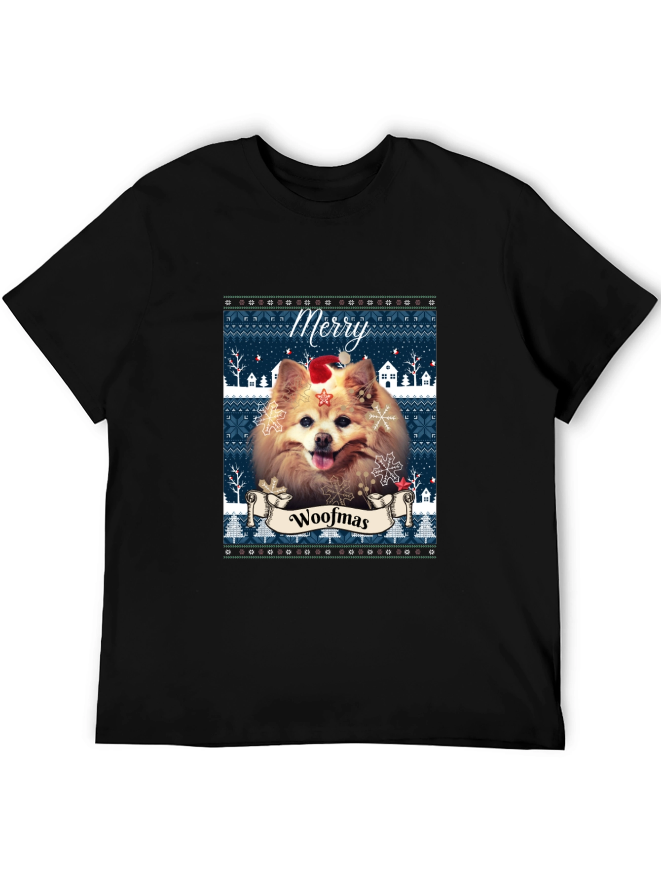 Merry Woofmas Dog T-Shirt