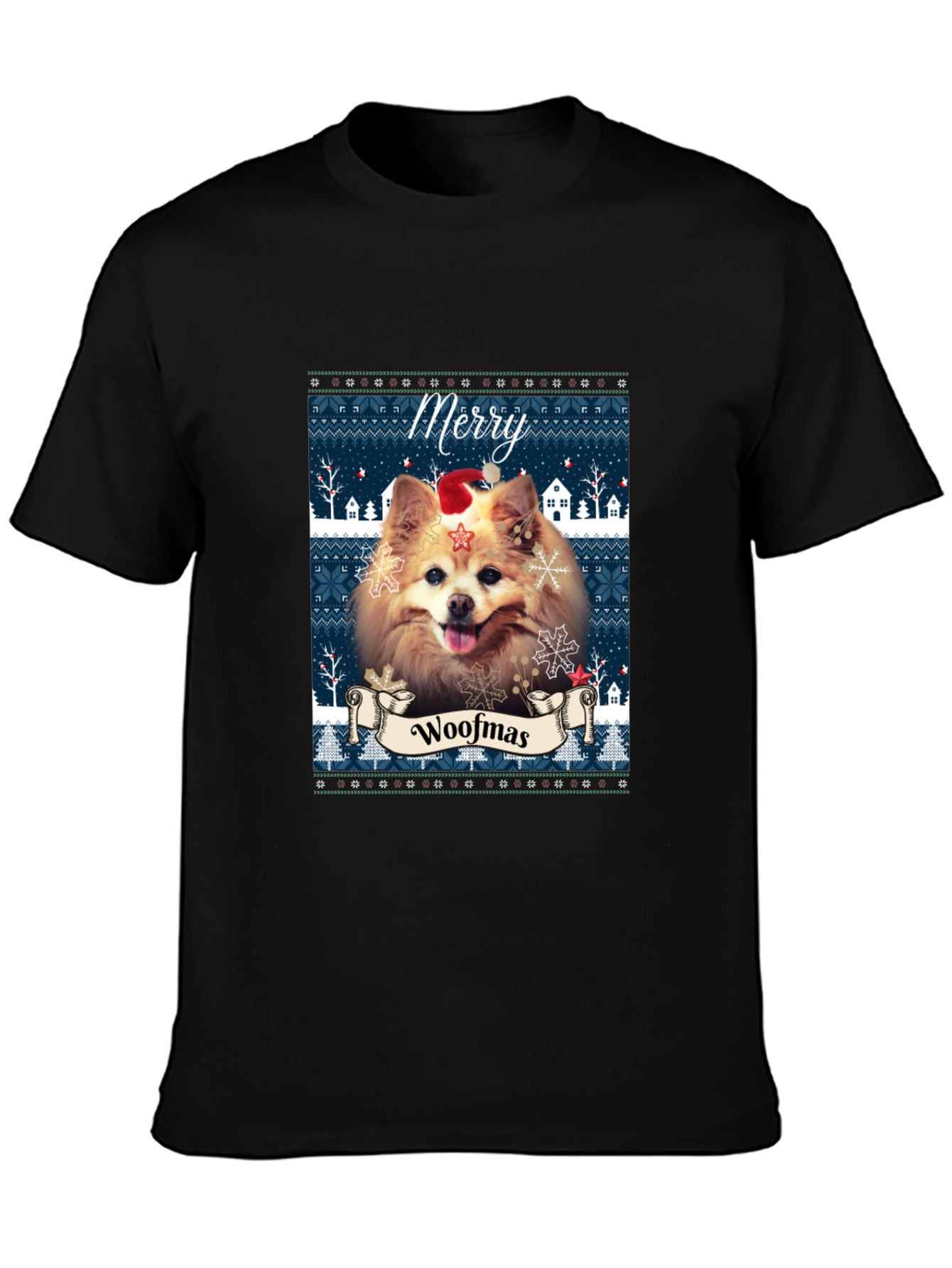 Merry Woofmas Dog T-Shirt