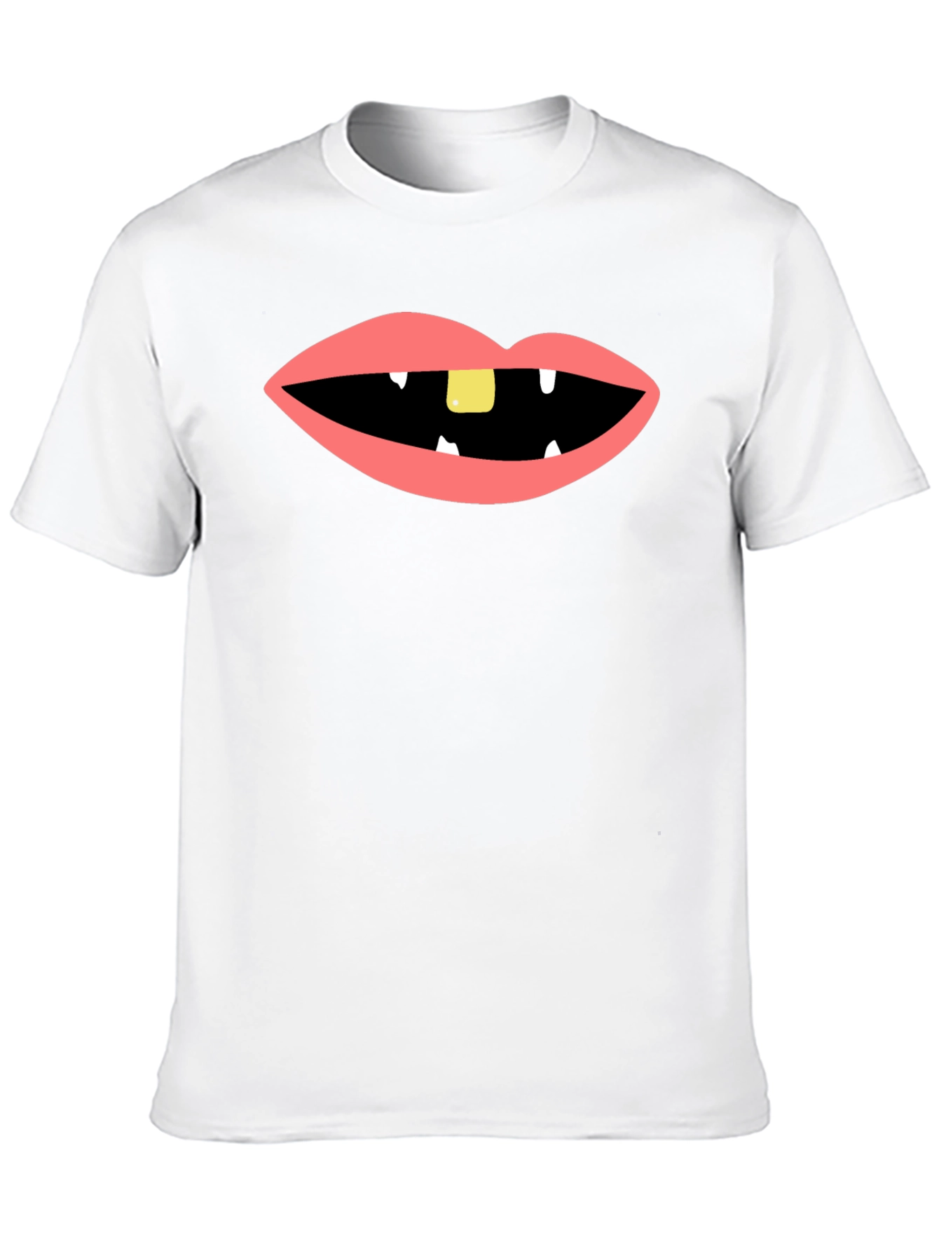 Funny Mouth Black T-Shirt