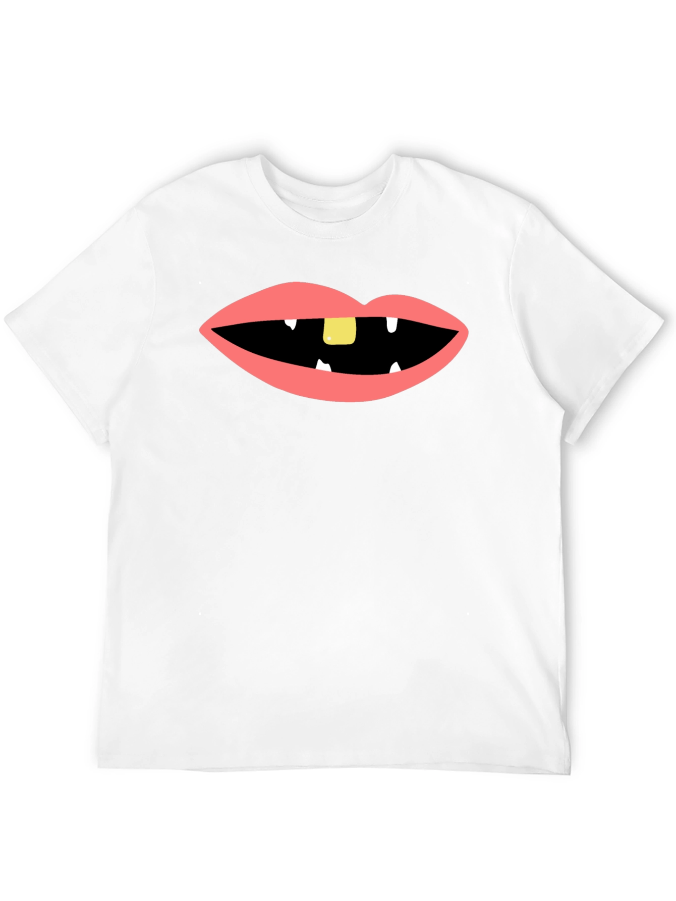 Funny Mouth Black T-Shirt