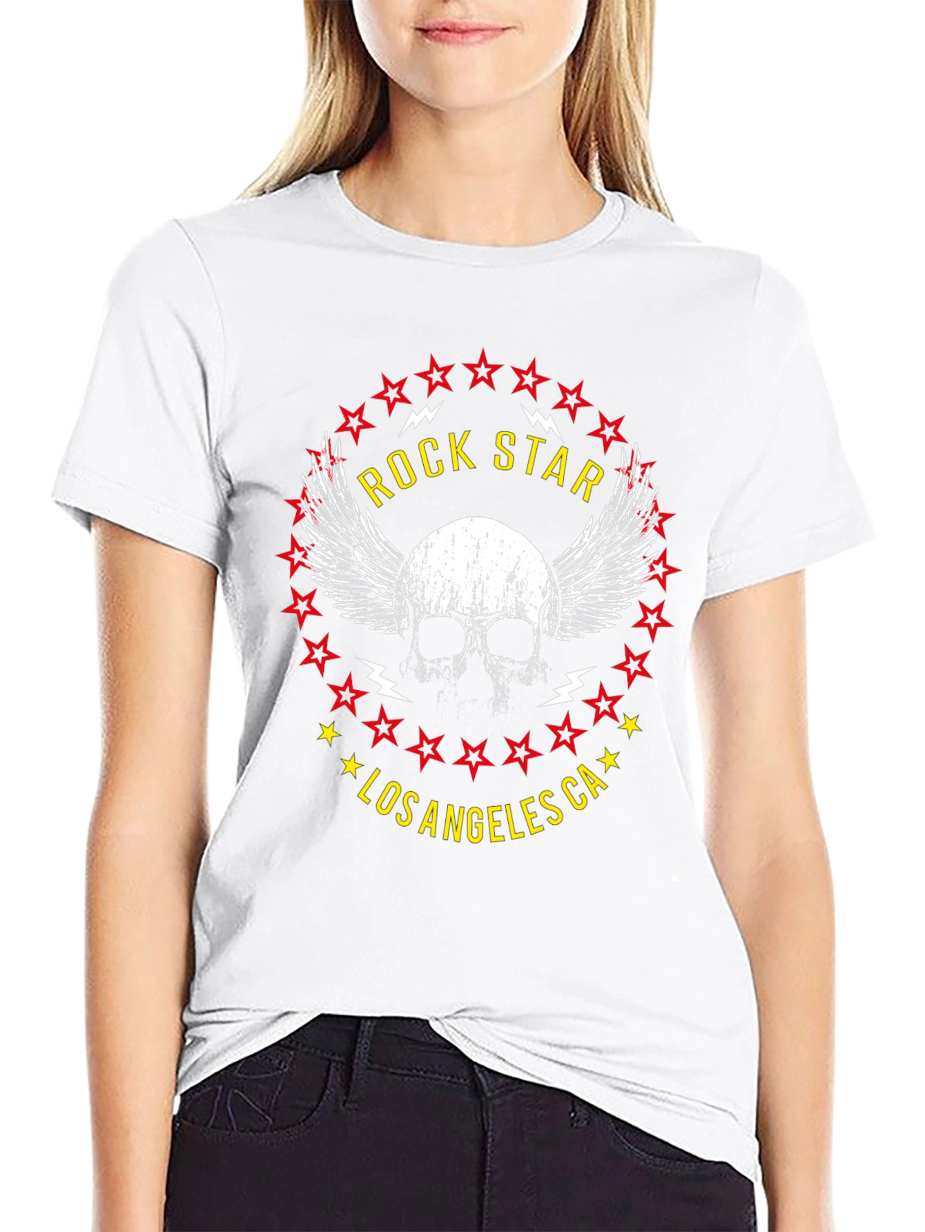 Rock Star Los Angeles CA Graphic T-Shirt