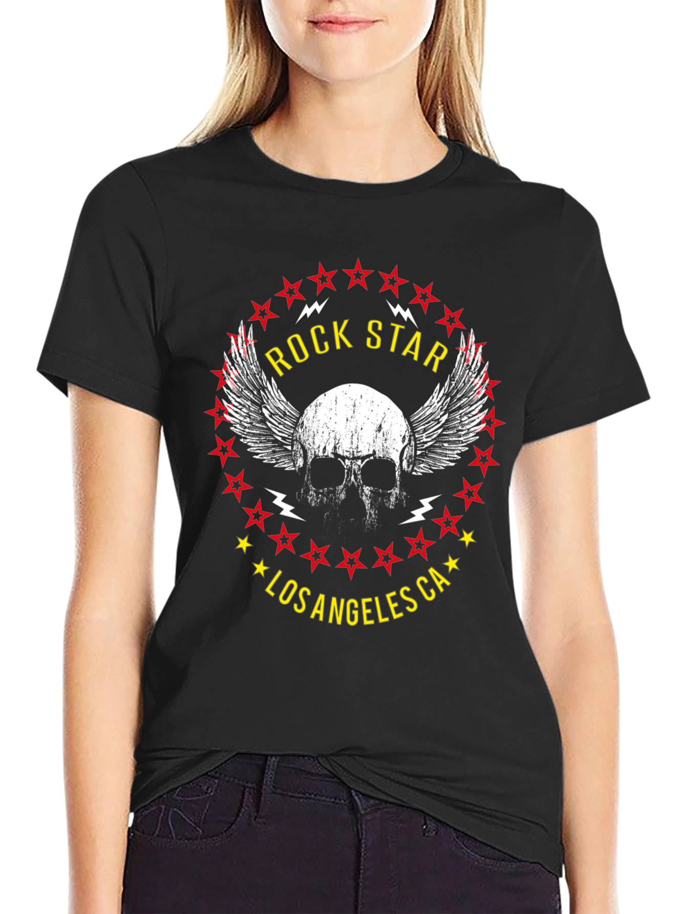 Rock Star Los Angeles CA Graphic T-Shirt