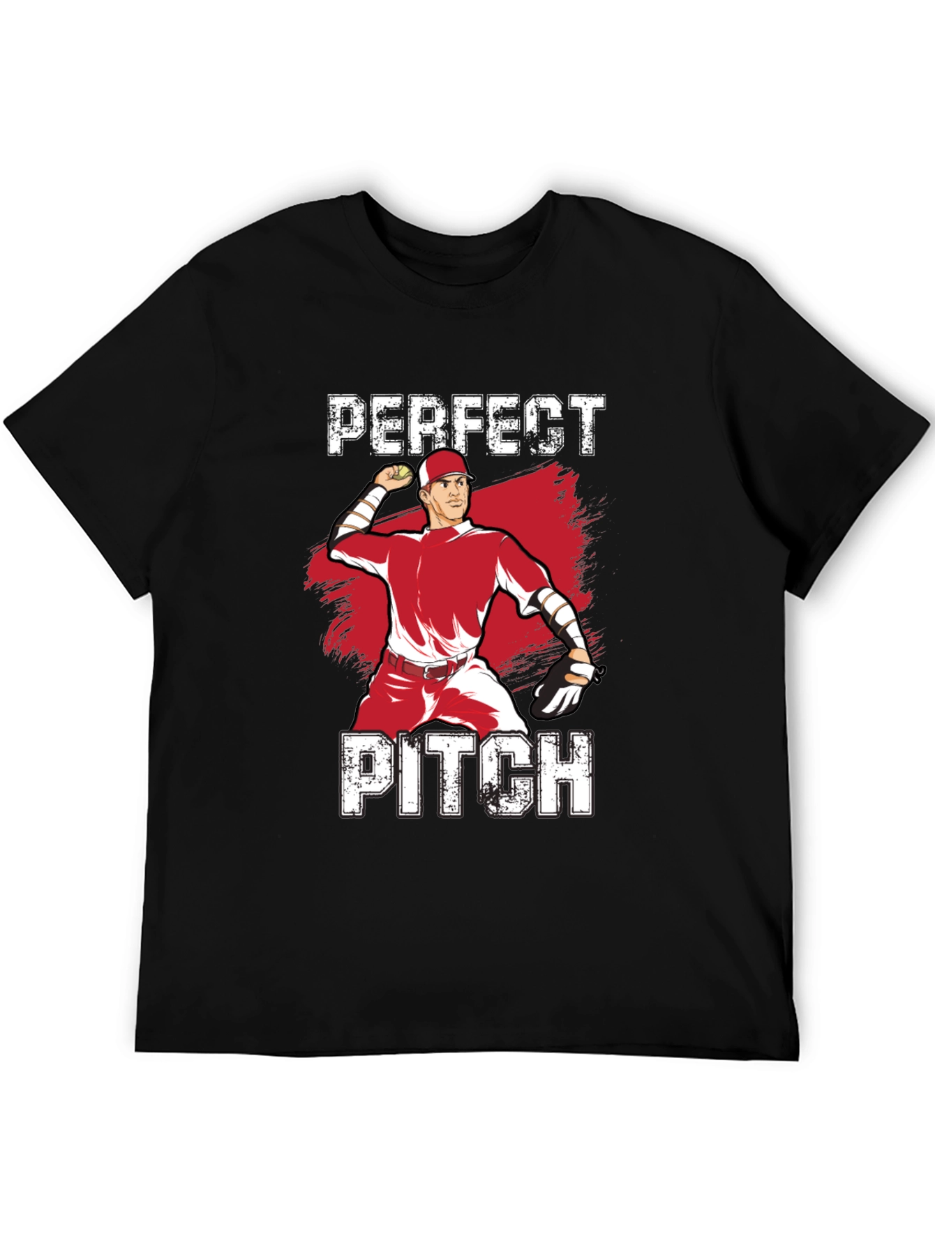 Perfect Pitch Baseball Graphic T-Shirt