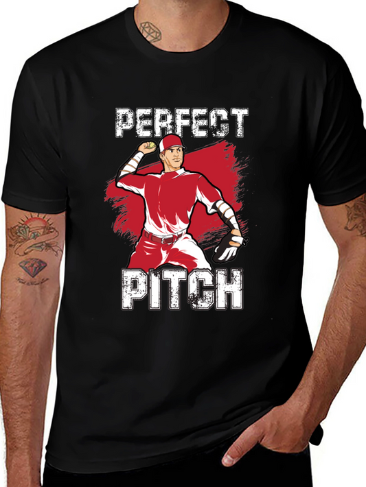 Perfect Pitch Baseball Graphic T-Shirt