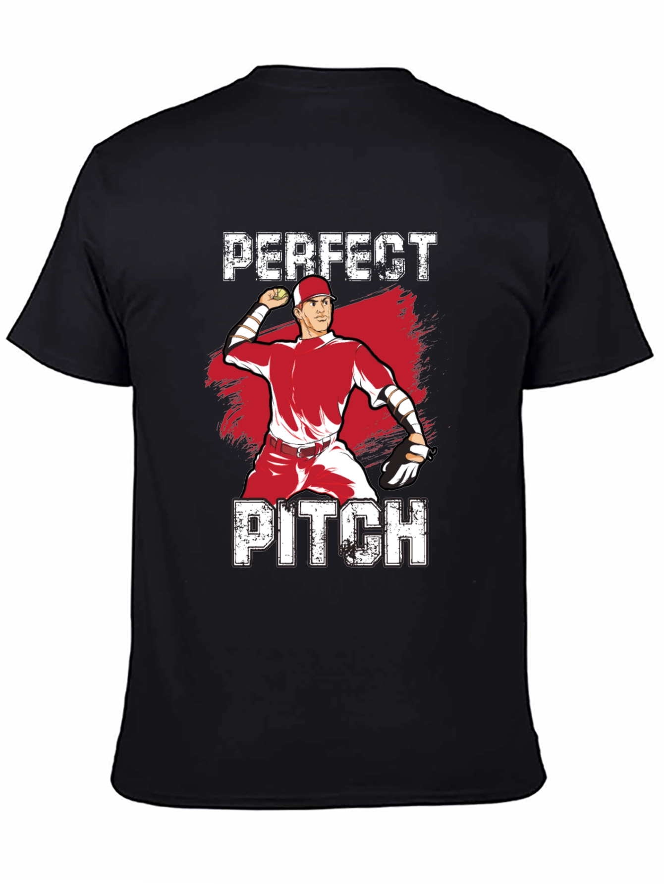 Perfect Pitch Baseball Graphic T-Shirt
