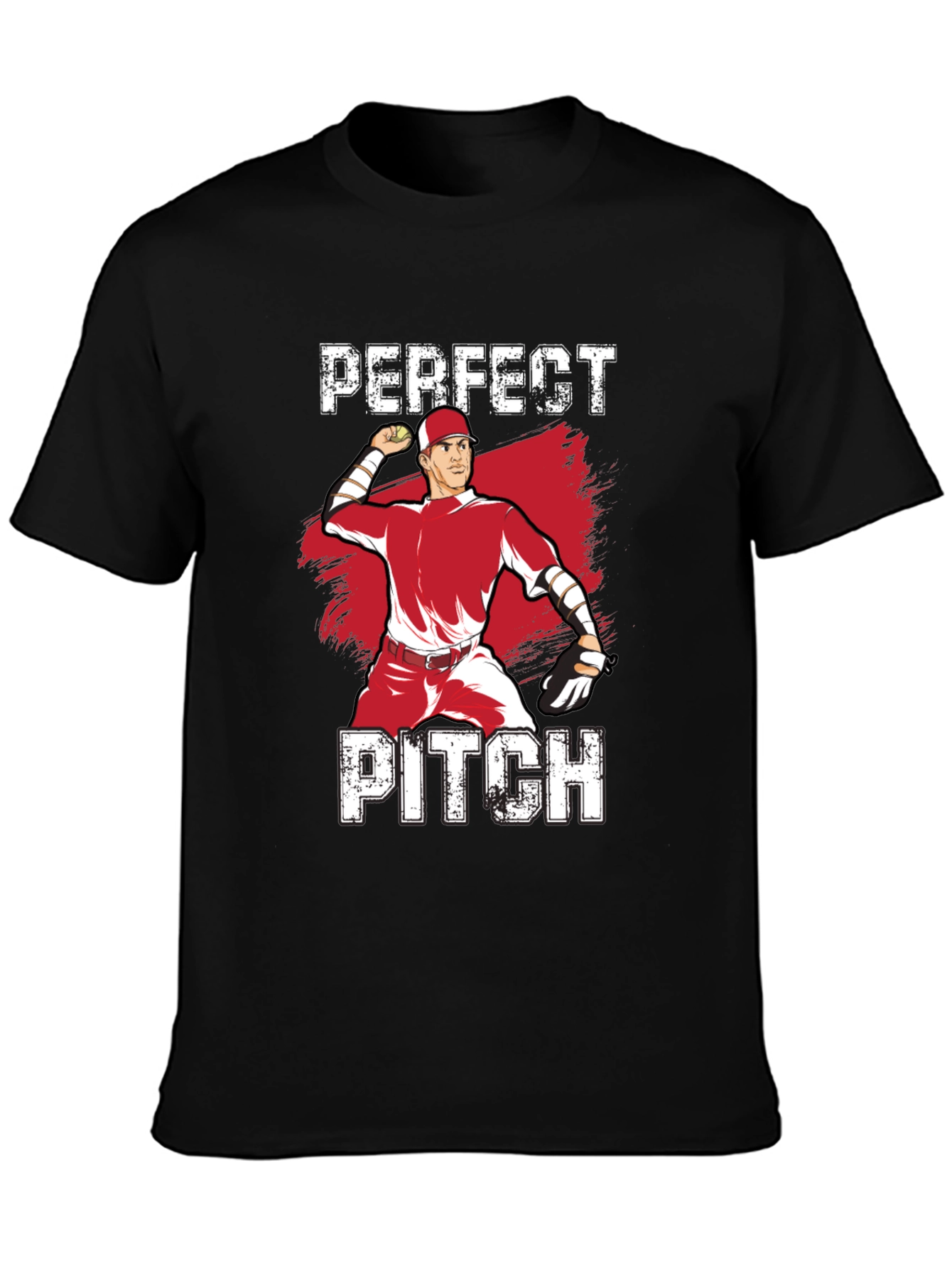 Perfect Pitch Baseball Graphic T-Shirt