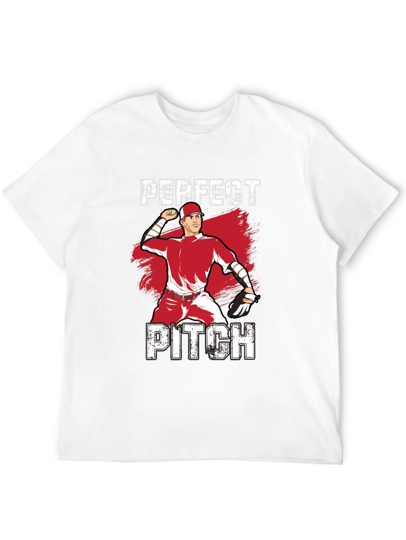 Perfect Pitch Baseball Graphic T-Shirt