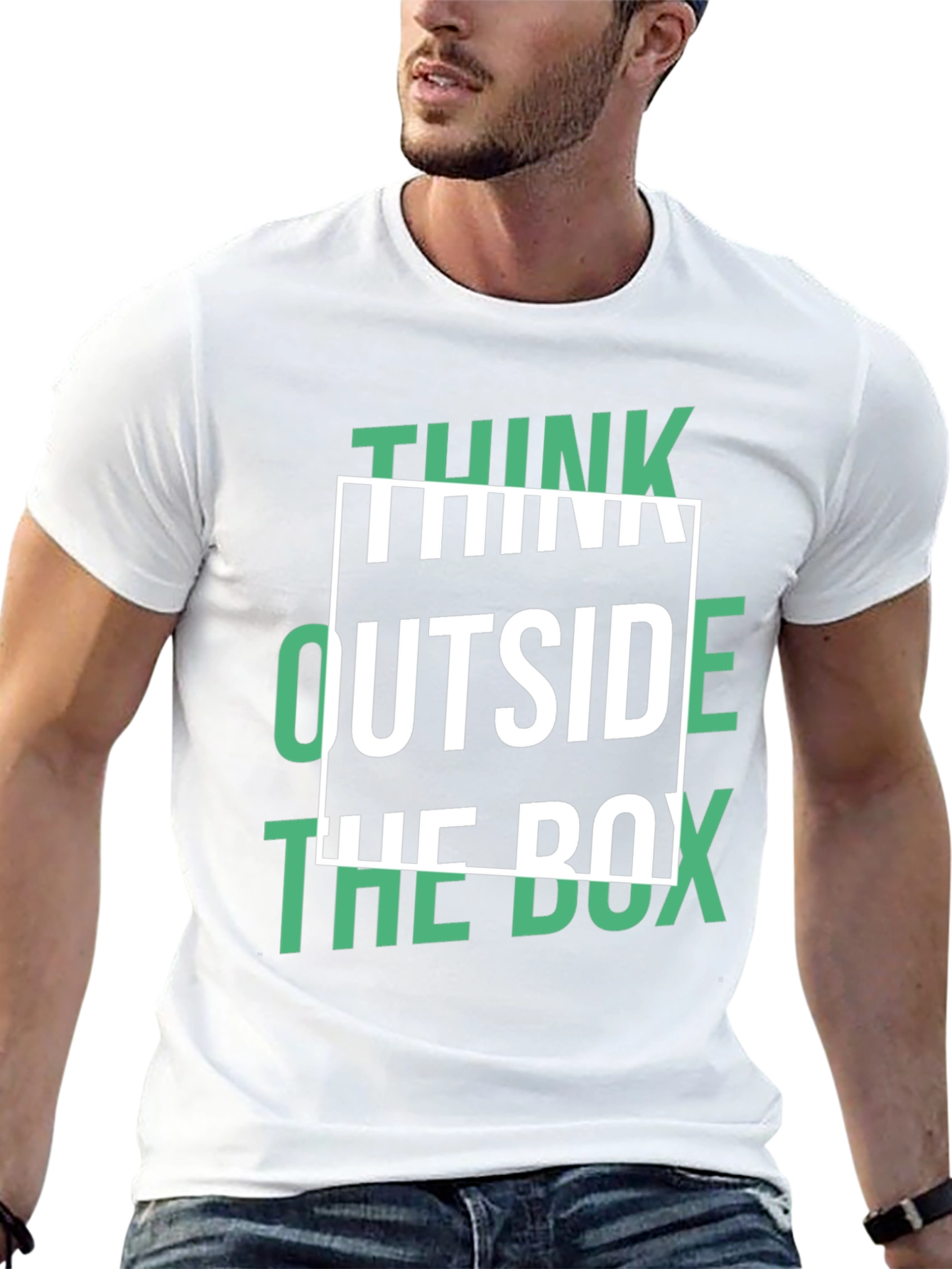 Think Outside the Box Graphic Tee