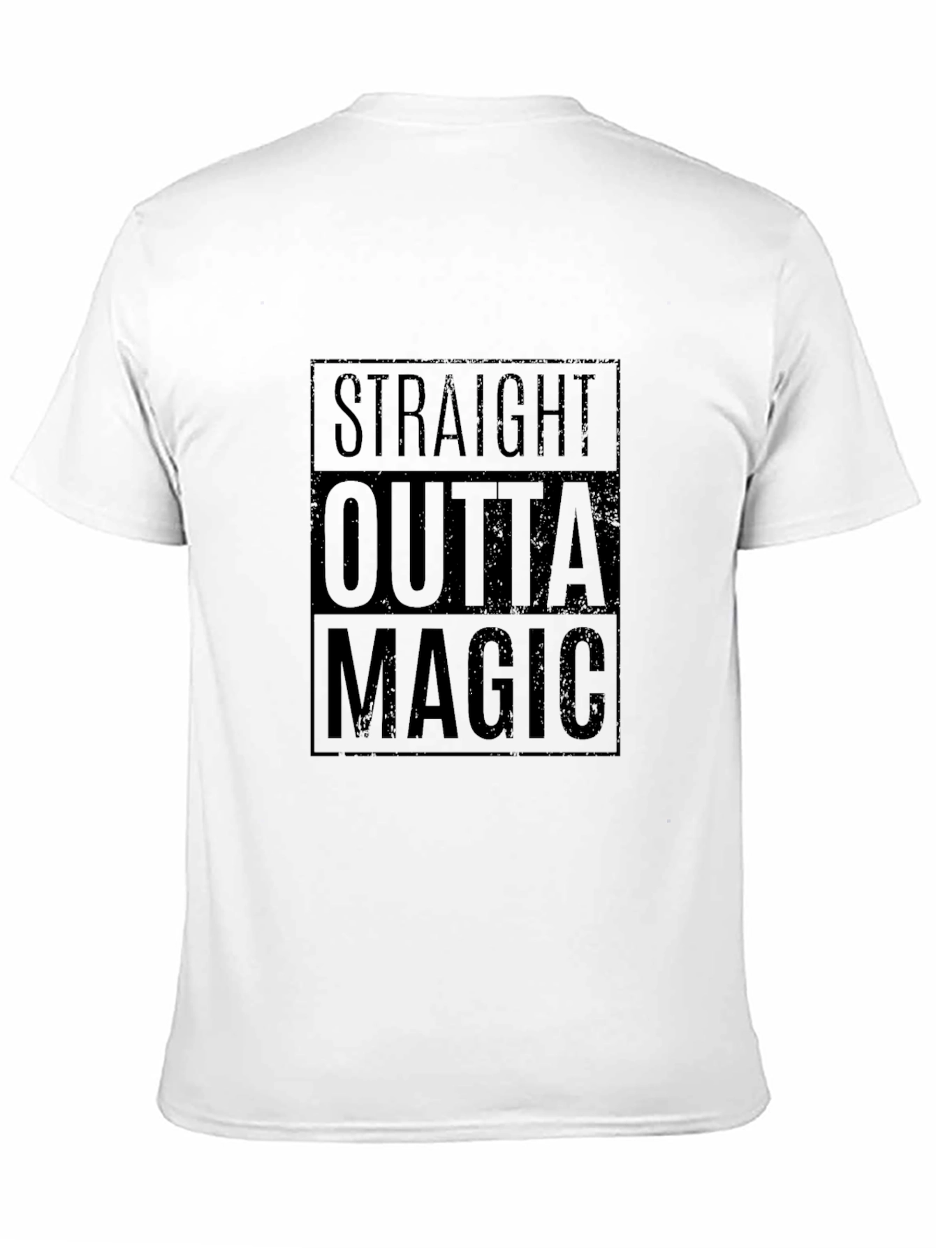 Straight Outta Magic Black Graphic T-Shirt
