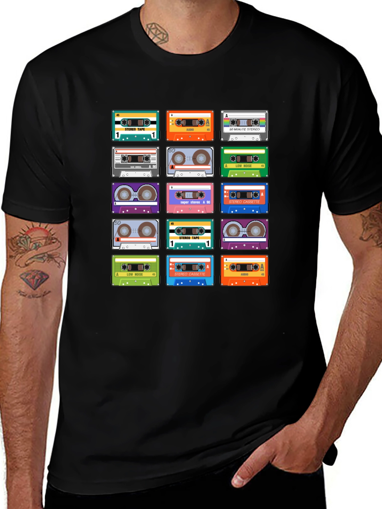 Retro Mixtape T-Shirt - 80s/90s Cassette Tape Design