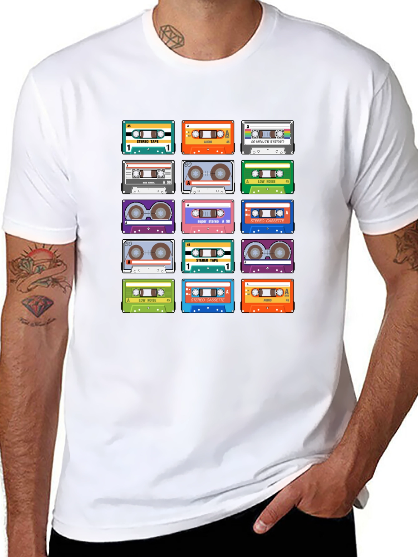 Retro Mixtape T-Shirt - 80s/90s Cassette Tape Design