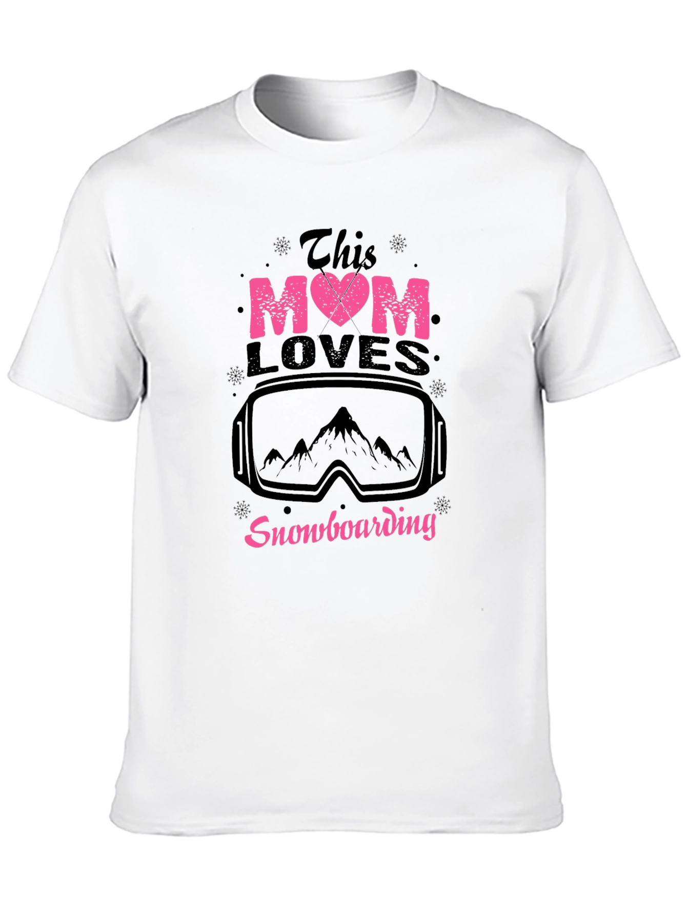 Snowboarding Mom Tee - This Mom Loves Snowboarding