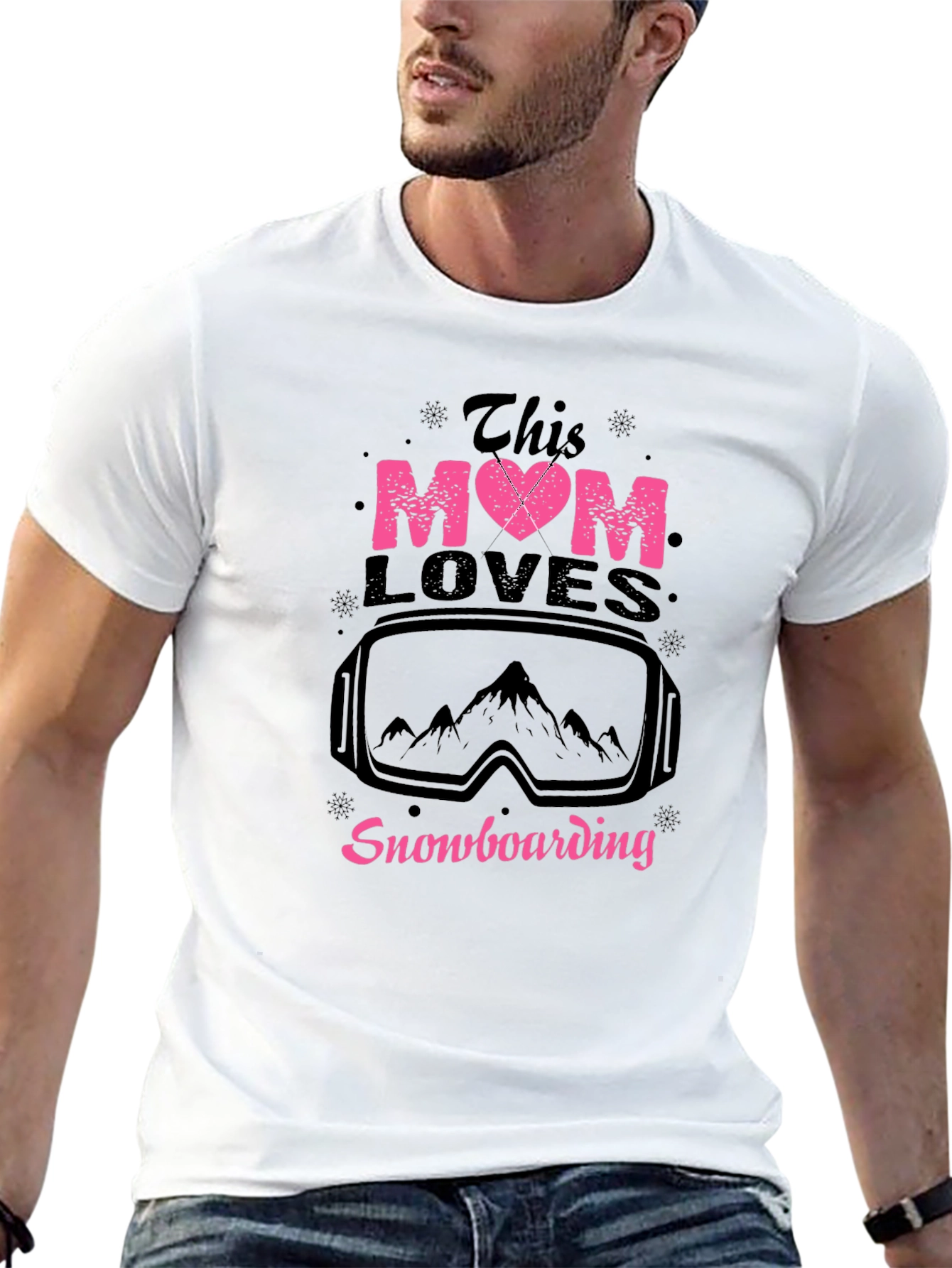 Snowboarding Mom Tee - This Mom Loves Snowboarding