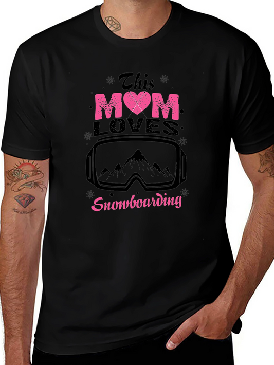 Snowboarding Mom Tee - This Mom Loves Snowboarding