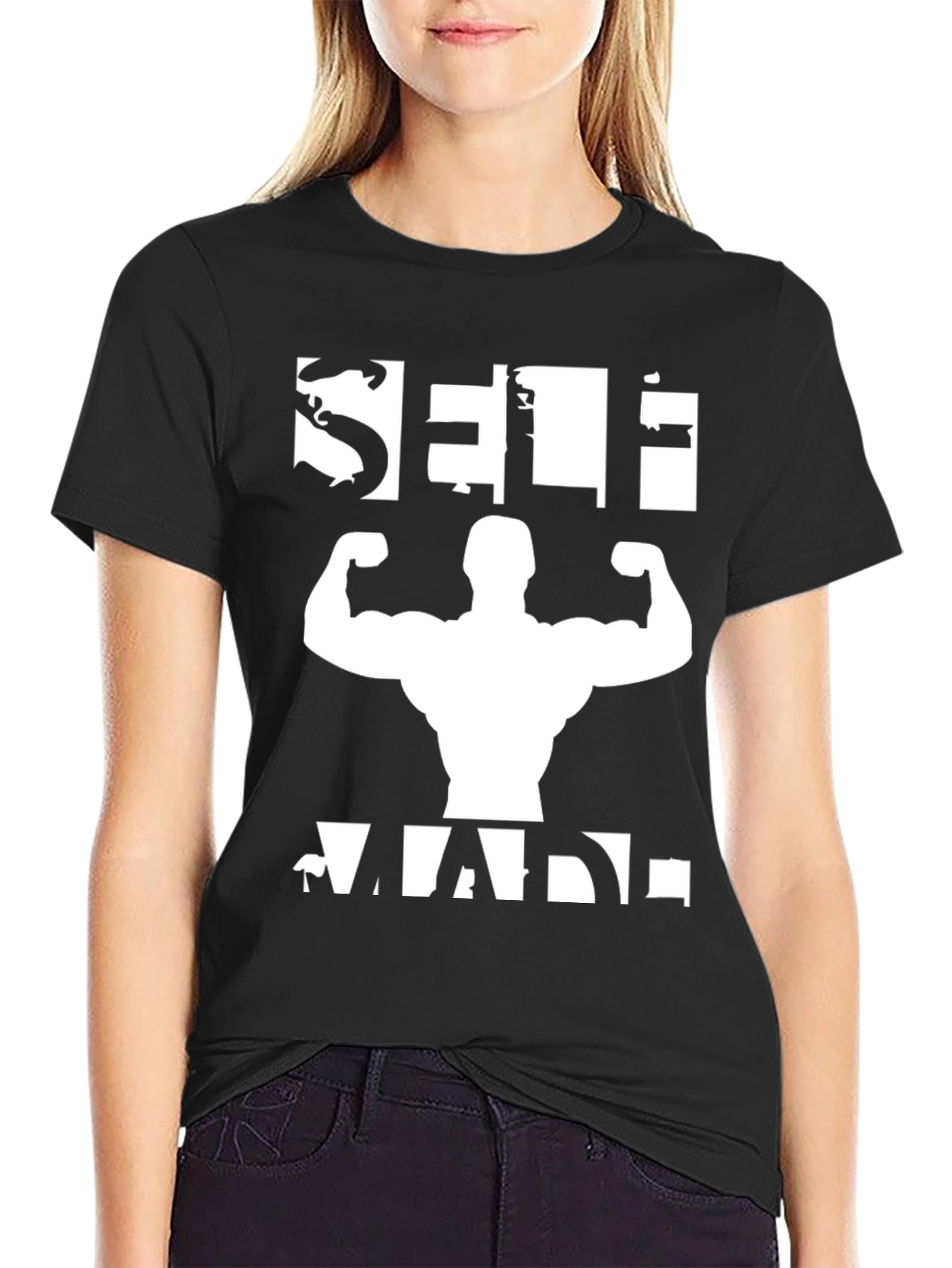Self Made Bodybuilding Graphic Tee