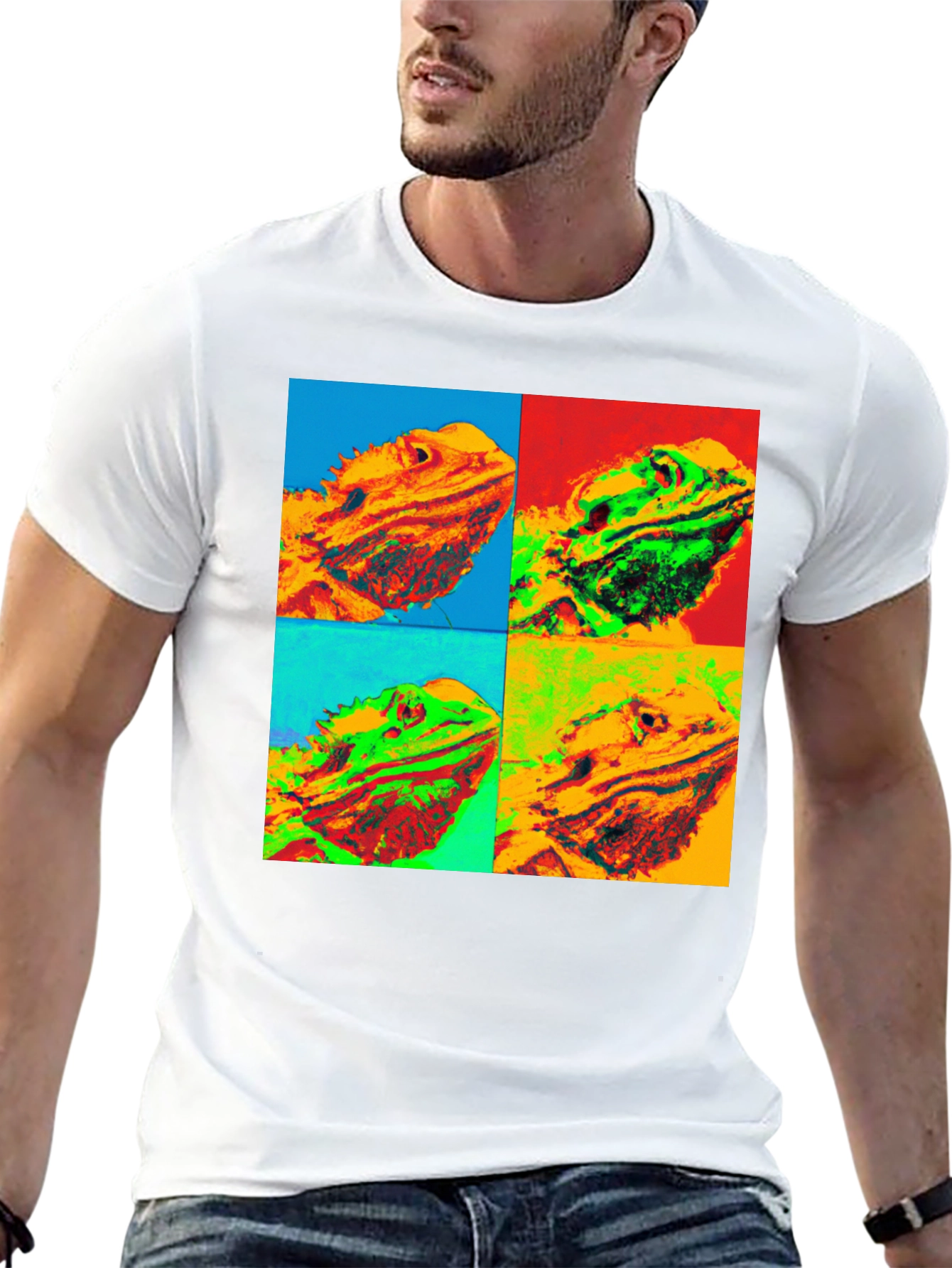 Bearded Dragon Pop Art T-Shirt